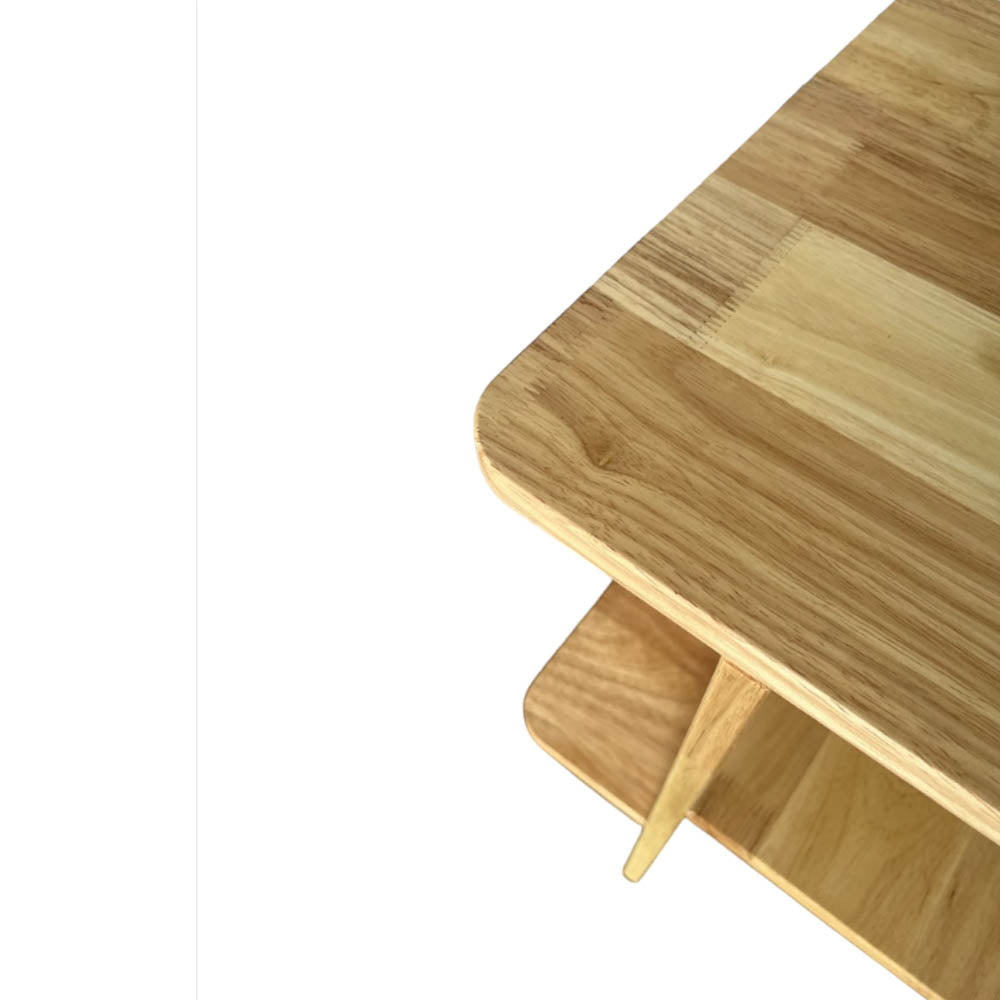 Modern Wooden Bedside Table - Nightstand with Drawer & Shelf for Bedroom, Living Room, or Office - Compact & Stylish Home Furniture