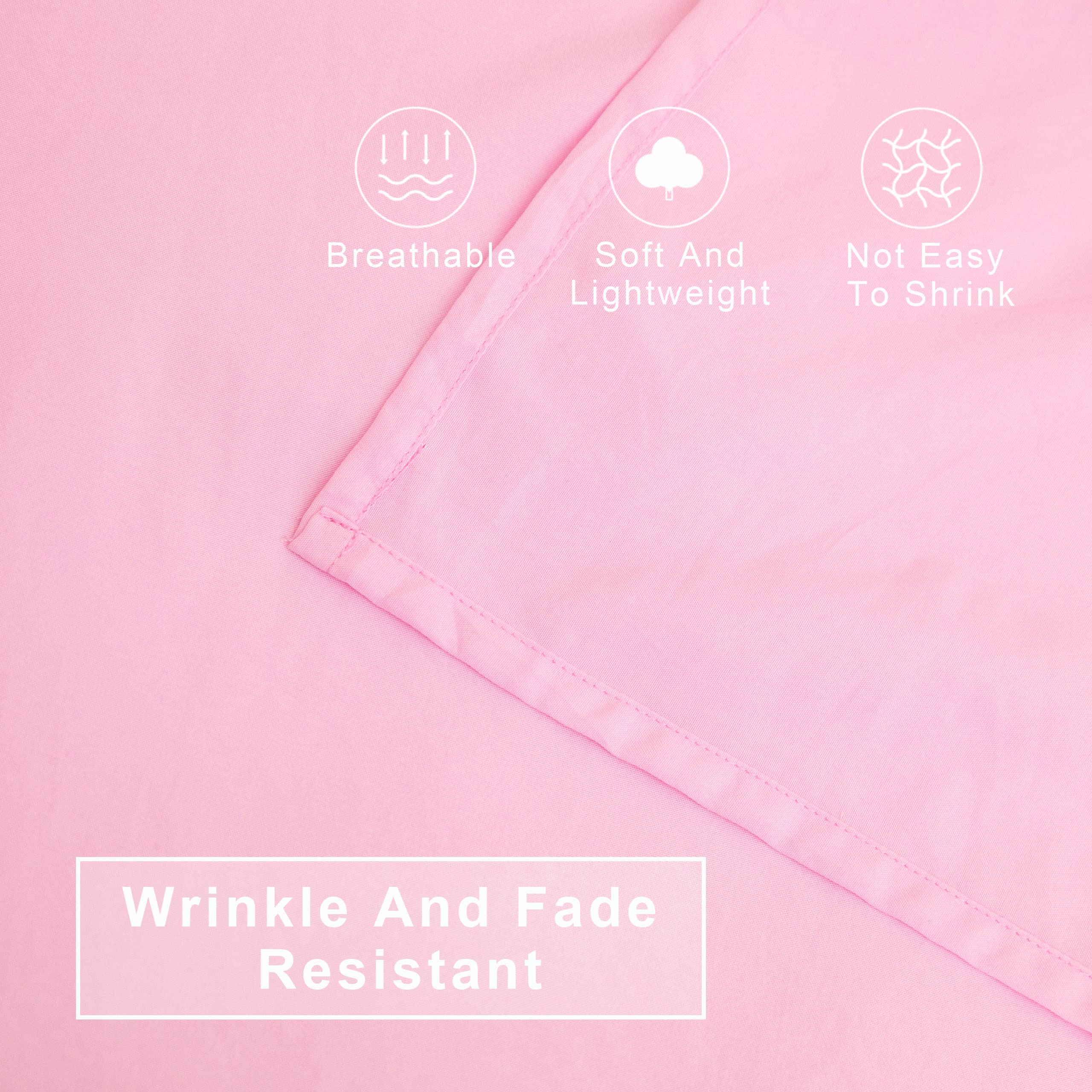 FLXXIE 4-Piece Toddler Bedding Set - Soft Breathable Microfiber Crib Sheets with Quilted Comforter, Flat Sheet, Fitted Sheet & Pillowcase for Boys & Girls (Pink) - Perfect for Nursery, Daycare & Toddler Rooms