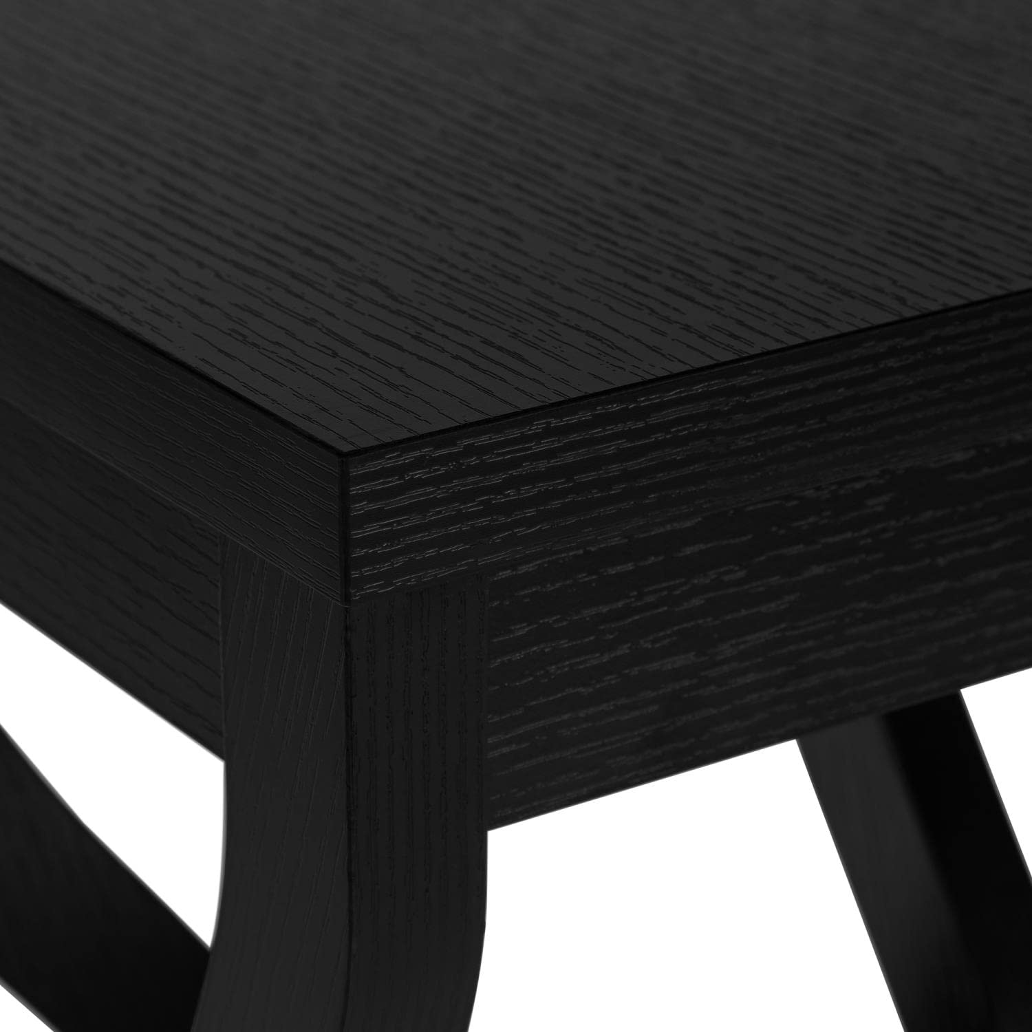 Monarch Specialties I 2414 Black Square Accent Table - Side Table, End Table, Plant Stand for Living Room & Bedroom - Transitional Laminate Design - Perfect for Small Spaces, Home Decor & Coffee Table Alternative