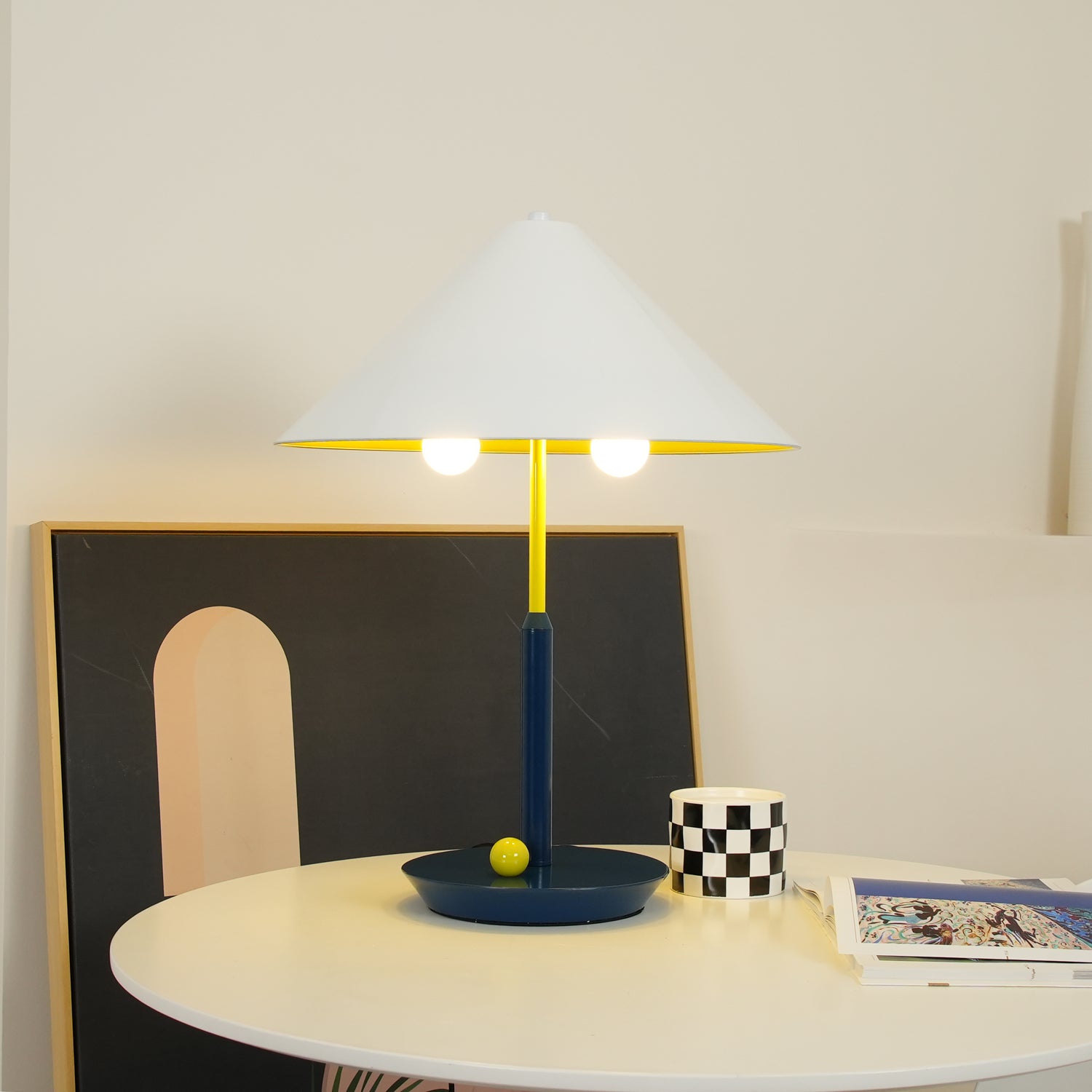 Little Eliah Table Lamp - Modern LED Nightstand Light with Touch Control, Dimmable Warm White for Bedroom, Living Room, and Office Decor