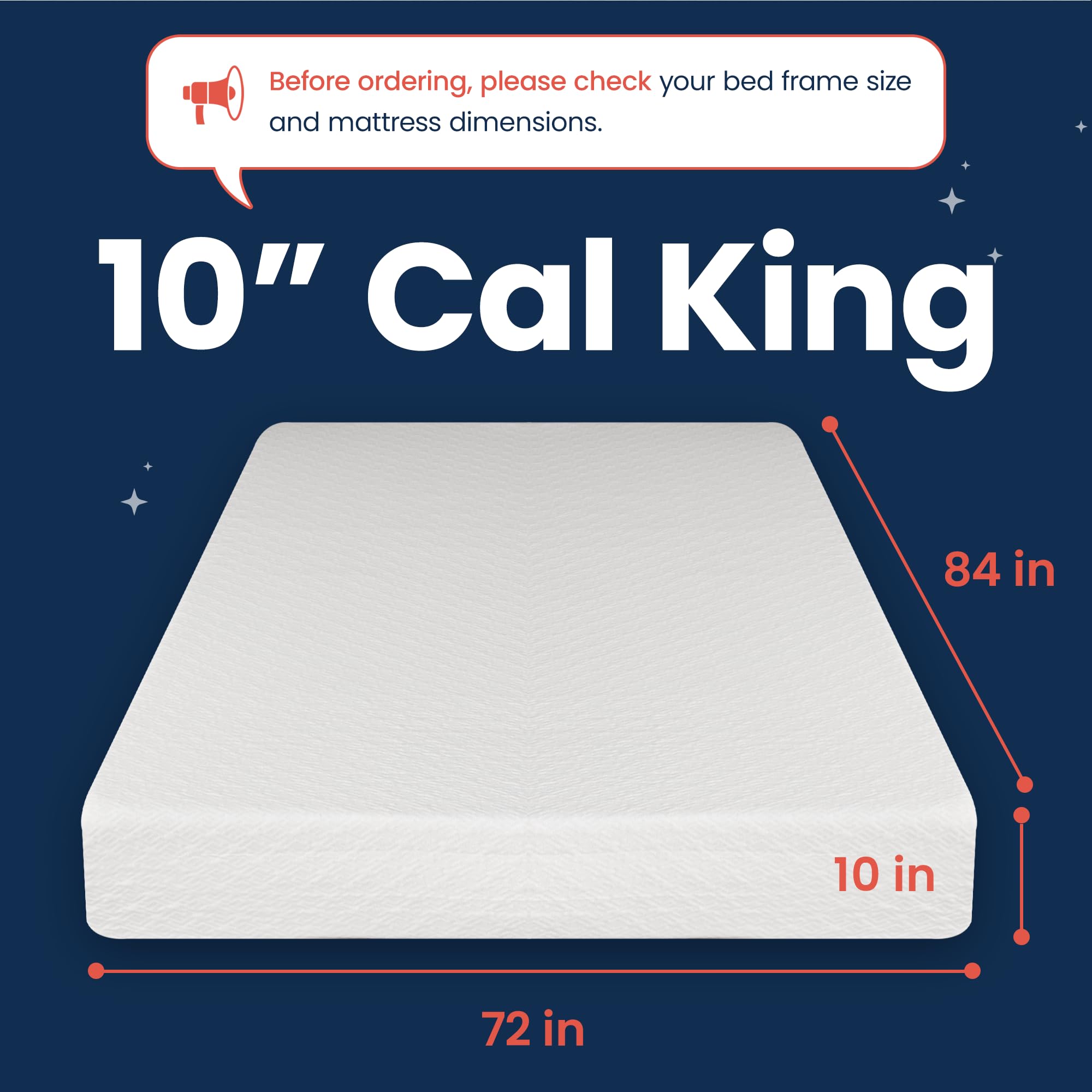 10 Inch California King Cooling Gel Memory Foam Mattress - Medium Firm Green Tea Infused for Pressure Relief, CertiPUR-US Certified, Fiberglass-Free - Perfect for Hot Sleepers & Back Pain Relief (Mattress-in-a-Box for Adults & Kids)