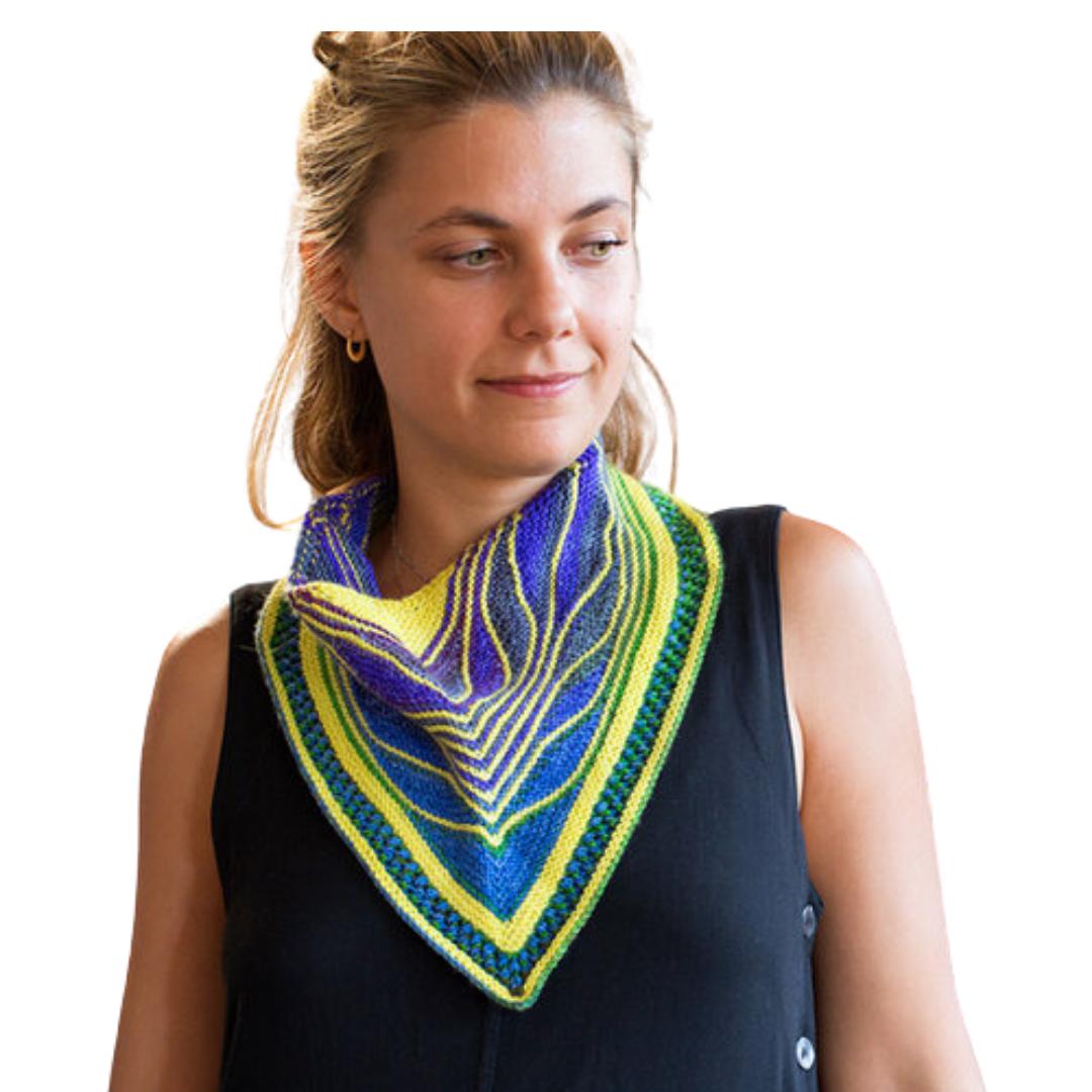 Butterfly Cowl Knitting Kit - Classic V-Neck Over-the-Head Scarf Pattern for Women | Perfect for Winter Warmth, Gift Giving & Cozy Home Crafting