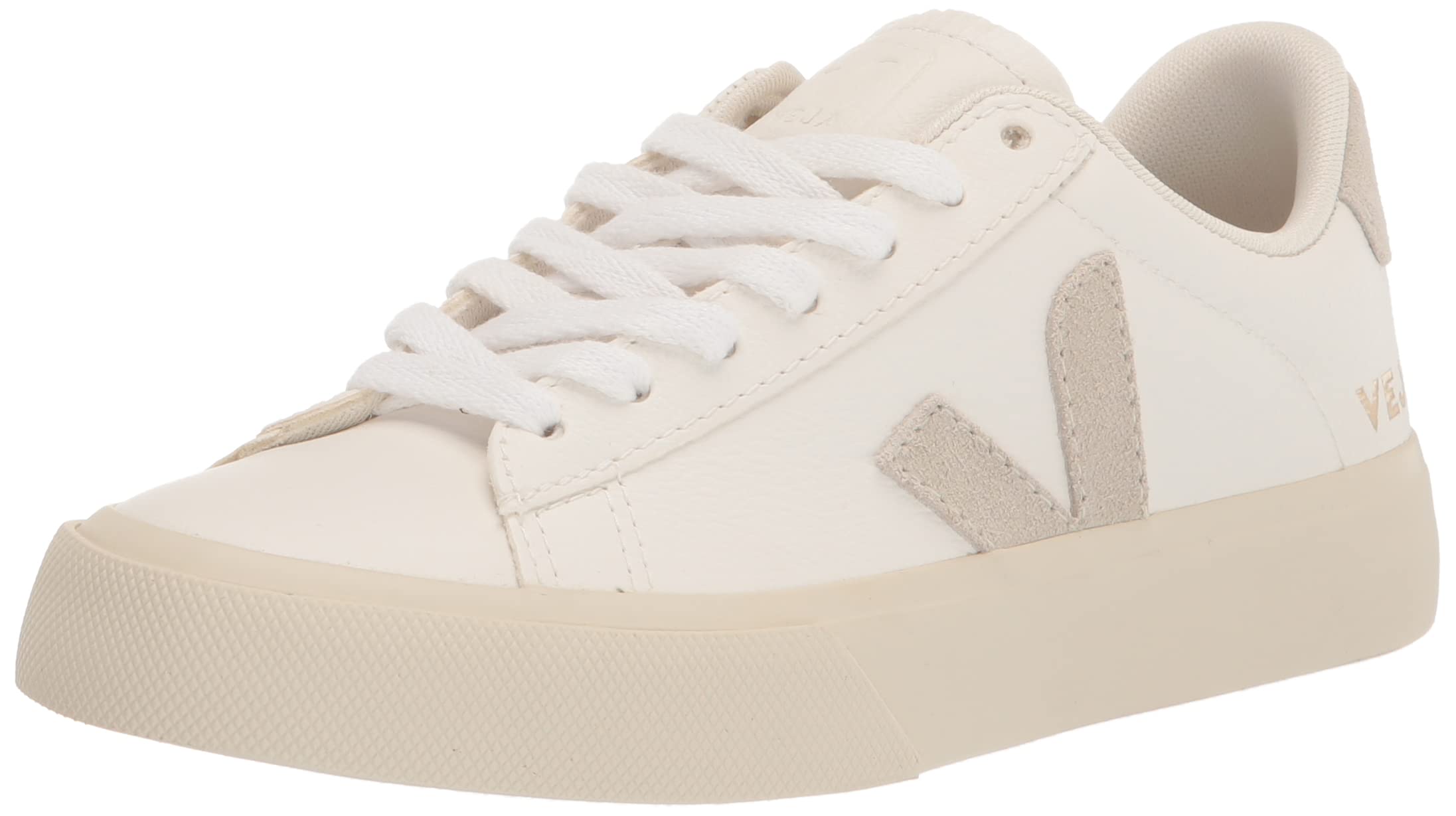 Veja Women's Campo Sneakers - Black & White Leather Sneakers for Women | Eco-Friendly Vegan Shoes | Casual & Workwear Fashion Sneakers for Everyday Comfort