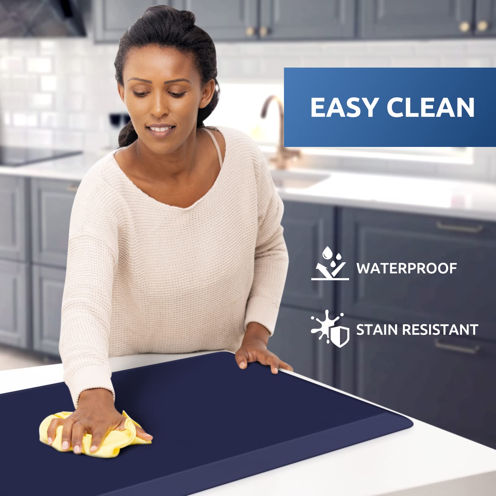 KitchenClouds Anti-Fatigue Kitchen Mat - 17.3