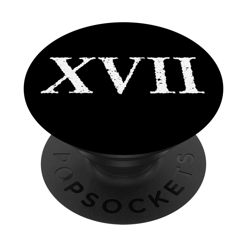 17 XVII ~ Seventeen PopSockets PopGrip: Swappable Phone Grip for iPhone, Samsung & Tablets - Perfect for Selfies, Gaming & Everyday Use