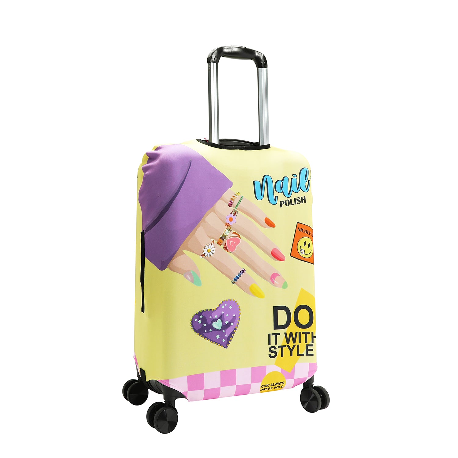 Durable Luggage Cover for Suitcases - Waterproof & Scratch-Resistant Travel Protector - Perfect for Airports, Flights, and Vacation Trips