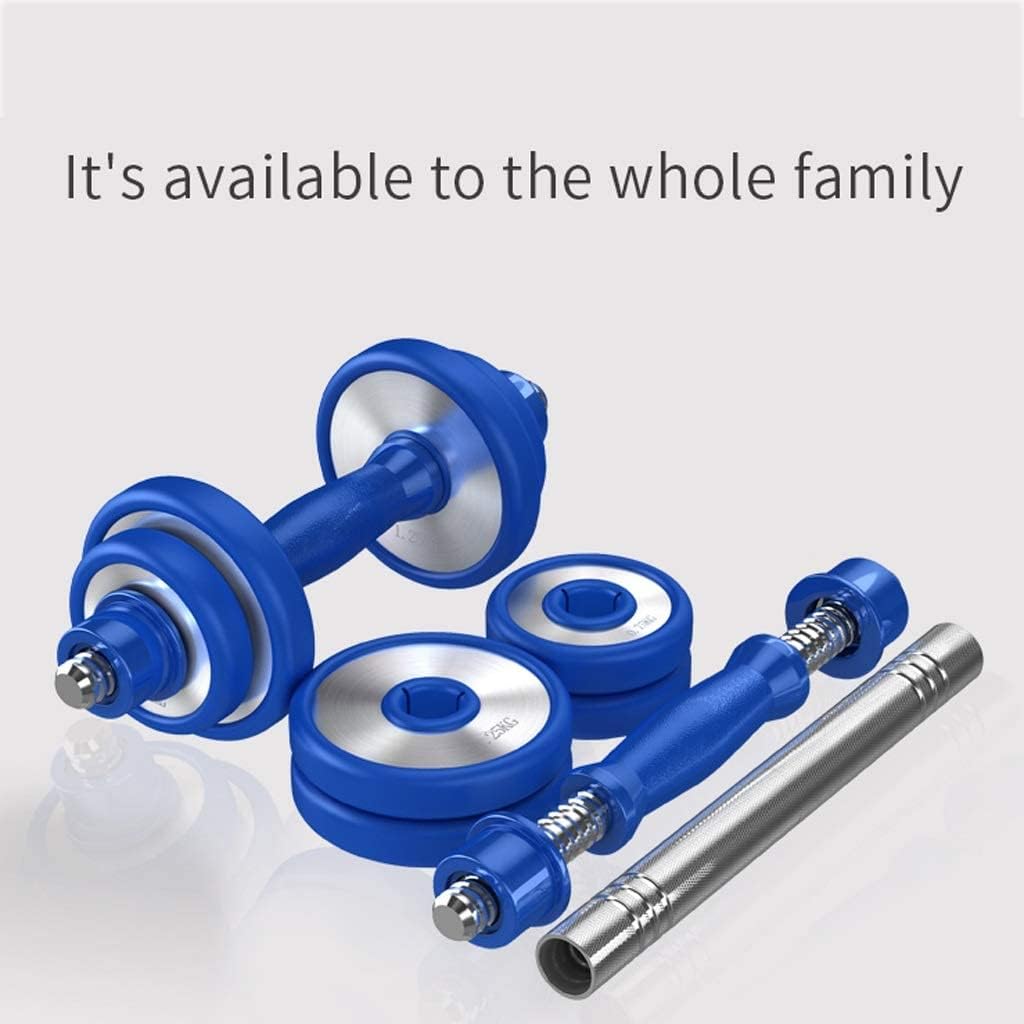 Adjustable Stainless Steel Dumbbell Set for Home Gym - 30kg Weightlifting Equipment for Strength Training & Fitness Workouts - Perfect for Home Exercise, Muscle Building & CrossFit Training