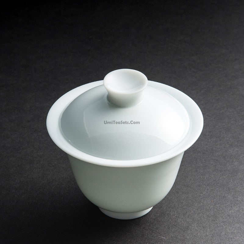 Premium Porcelain Gaiwan Travel Tea Set with Carrying Bag - Perfect for On-the-Go Tea Ceremonies, Camping & Office Use