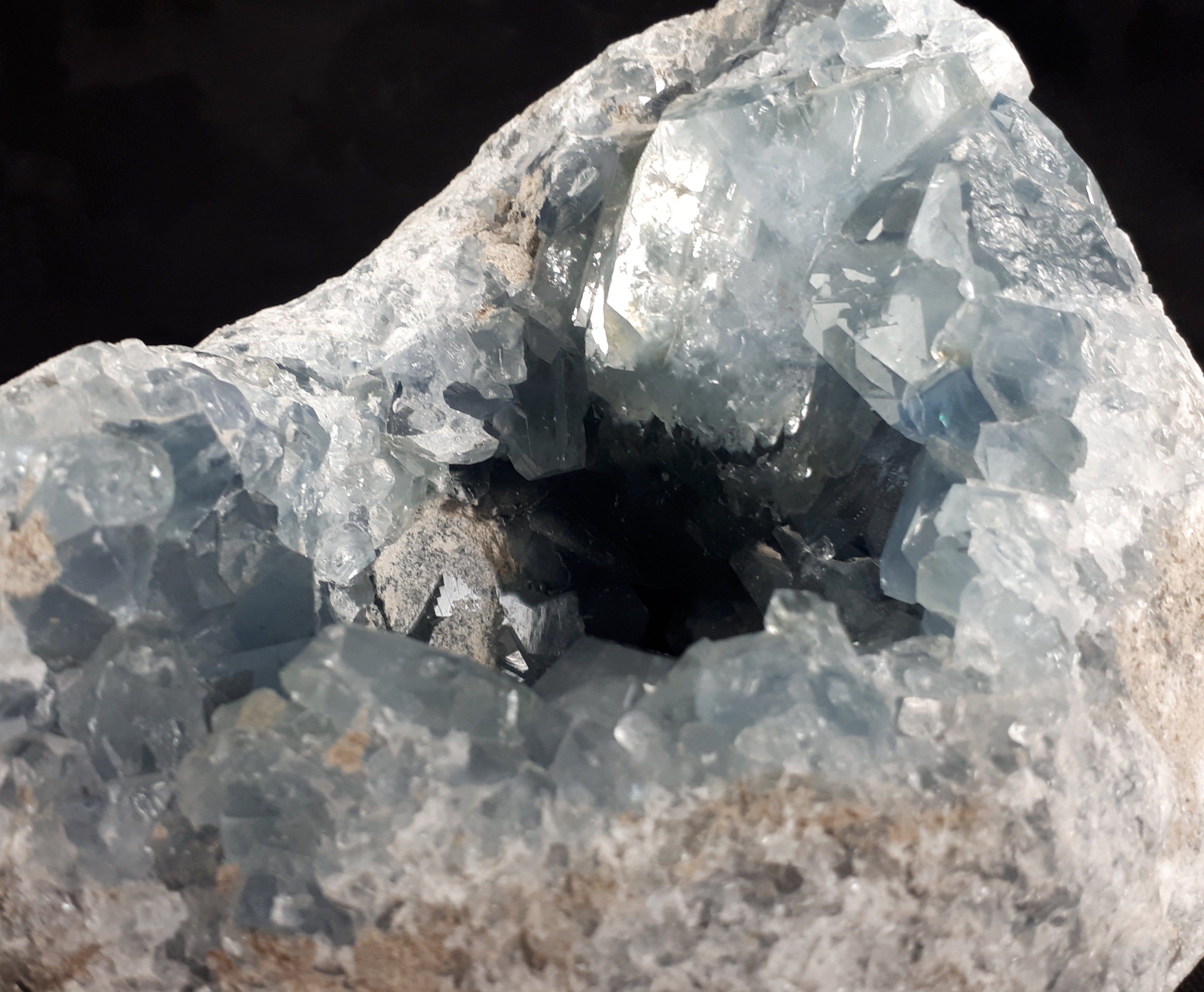 Natural Celestite Crystal Cluster - Healing Stone for Meditation, Spiritual Growth & Home Decor | Perfect for Reiki, Yoga & Energy Work