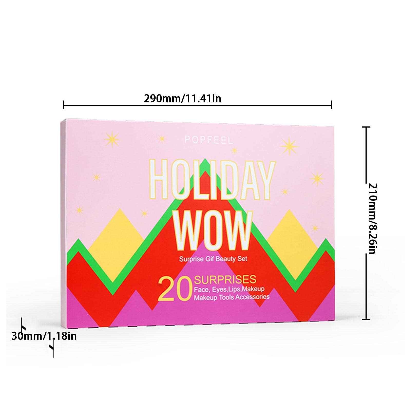 PW TOOLS 2022 Makeup Countdown Calendar - Lipstick & Eyeshadow Set for Women | Party & Gift