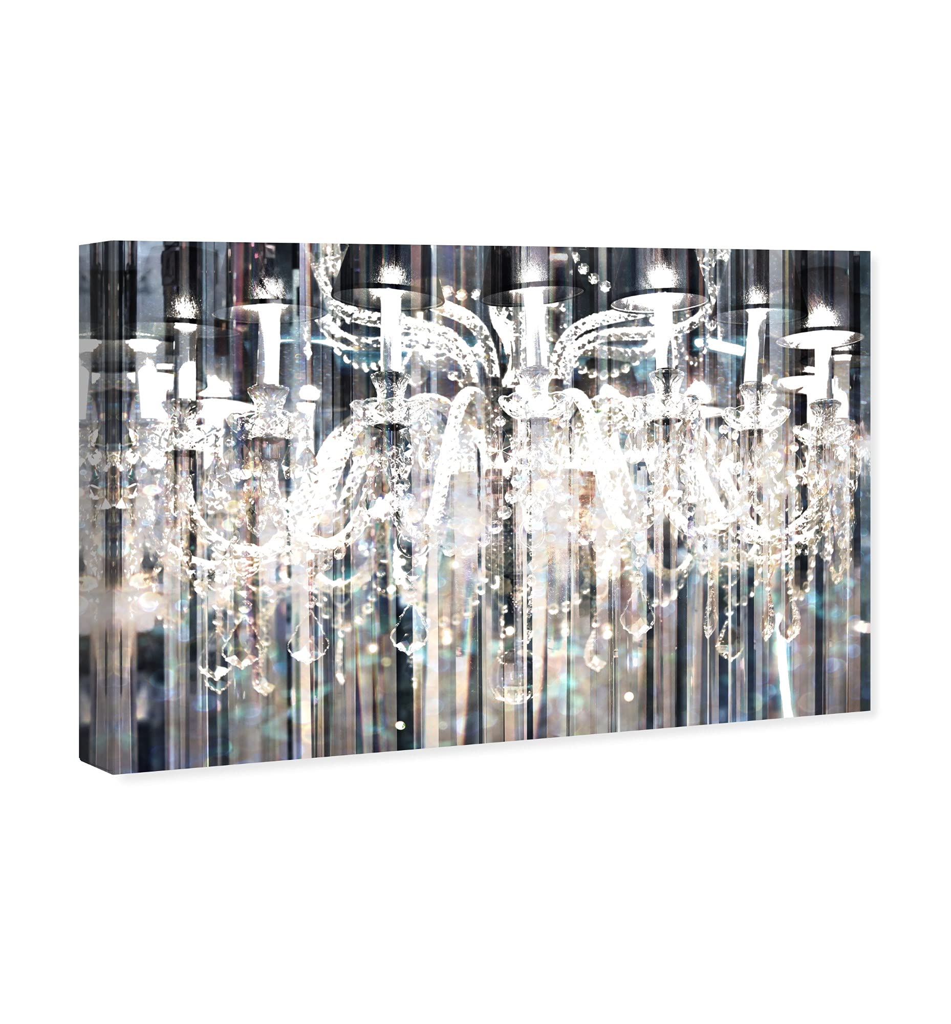 Oliver Gal Artist Co. 'Diamond Shower' Glamorous Chandelier Wall Art Canvas Print - Elegant Home Decor for Living Room, Bedroom & Office