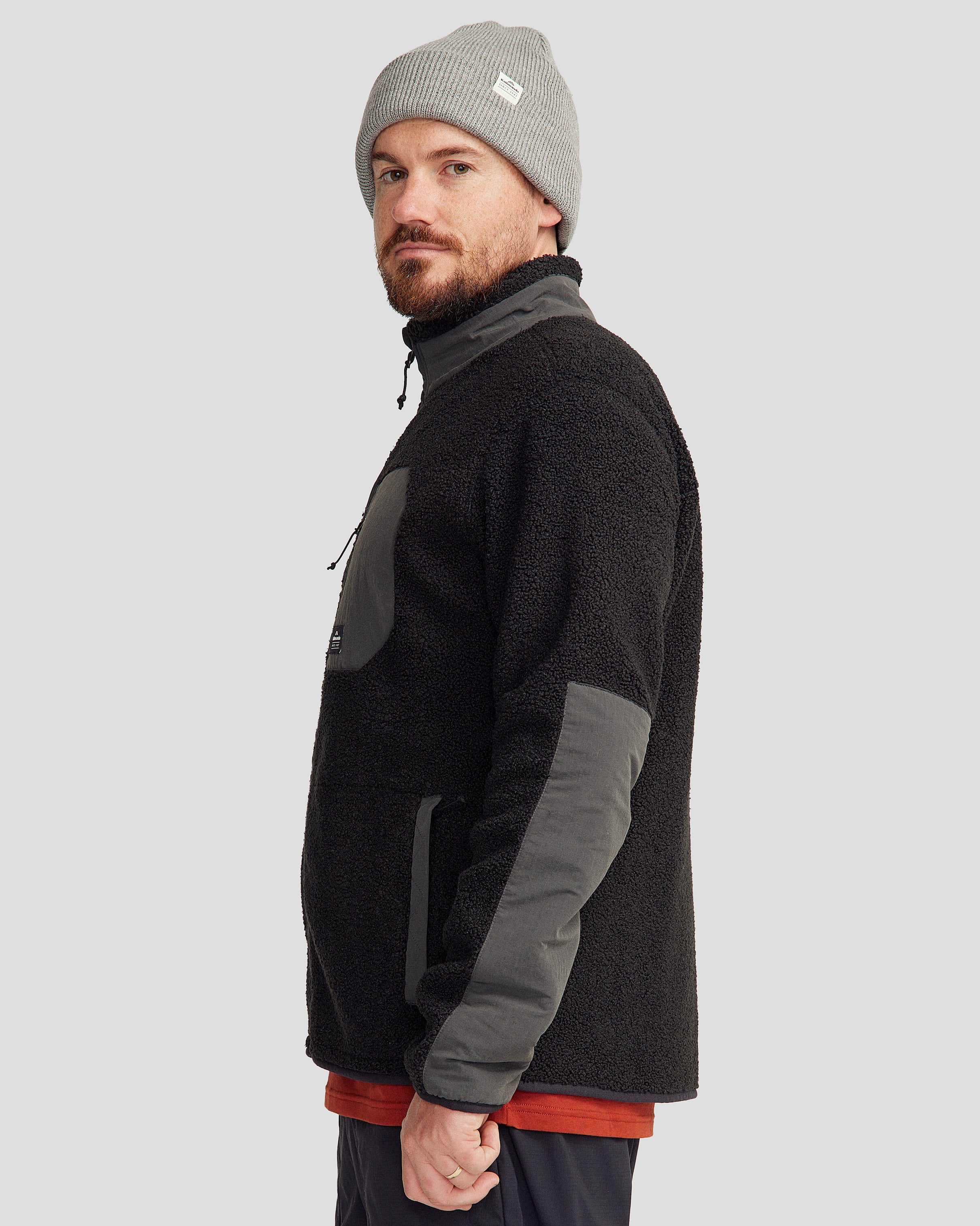 Men's Co Z High Pile Jacket v3 - Black Stingray | Warm Winter Coat for Outdoor Activities & Casual Wear