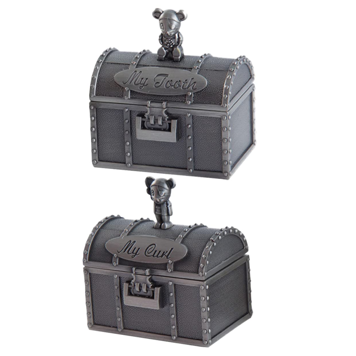 8-Piece Tooth Fairy Keepsake Box Set - Alloy Tooth Storage Containers for Kids Baby Teeth Collection | Perfect for Tooth Fairy Gifts, Memory Preservation & Dental Milestones