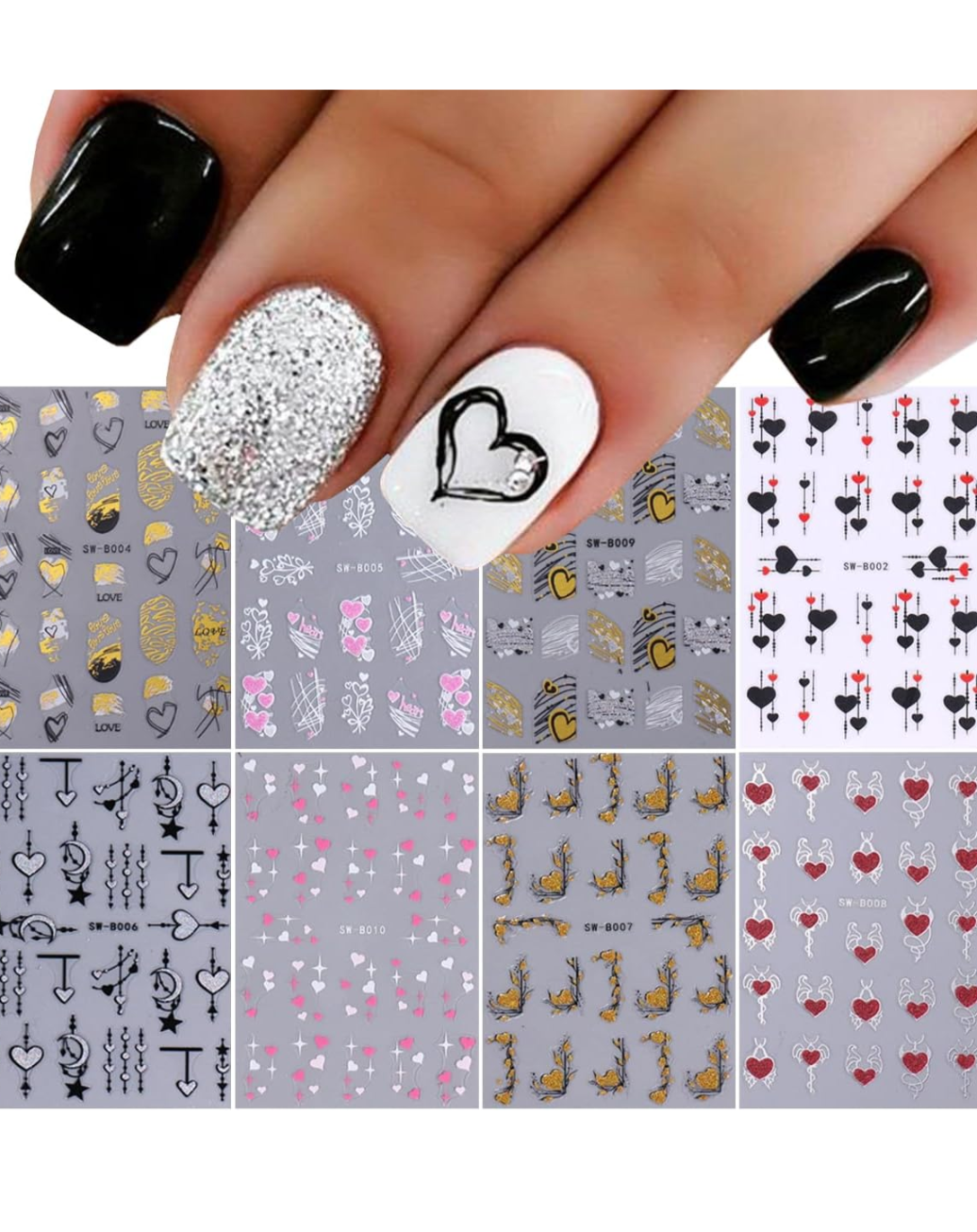 Valentine's Day Stickers - Romantic Love Decals for Cards, Gifts, and Scrapbooking - Perfect for DIY Crafts and Party Decorations