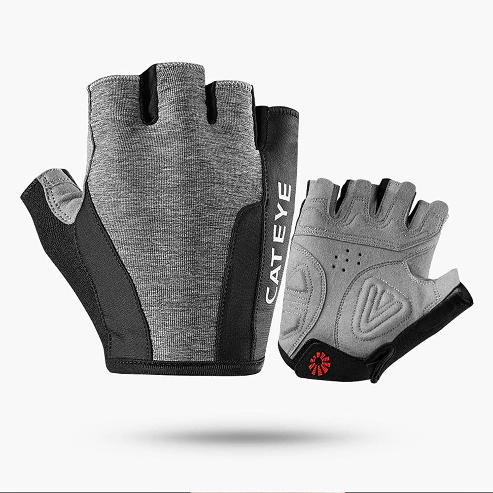 Zhaohupinpai Outdoor Sports Half-Finger Gloves - Breathable Cycling Gloves for Men & Women, Non-Slip Shock Absorbing Bike Gloves for Mountain Road Biking, Summer Riding & Outdoor Activities