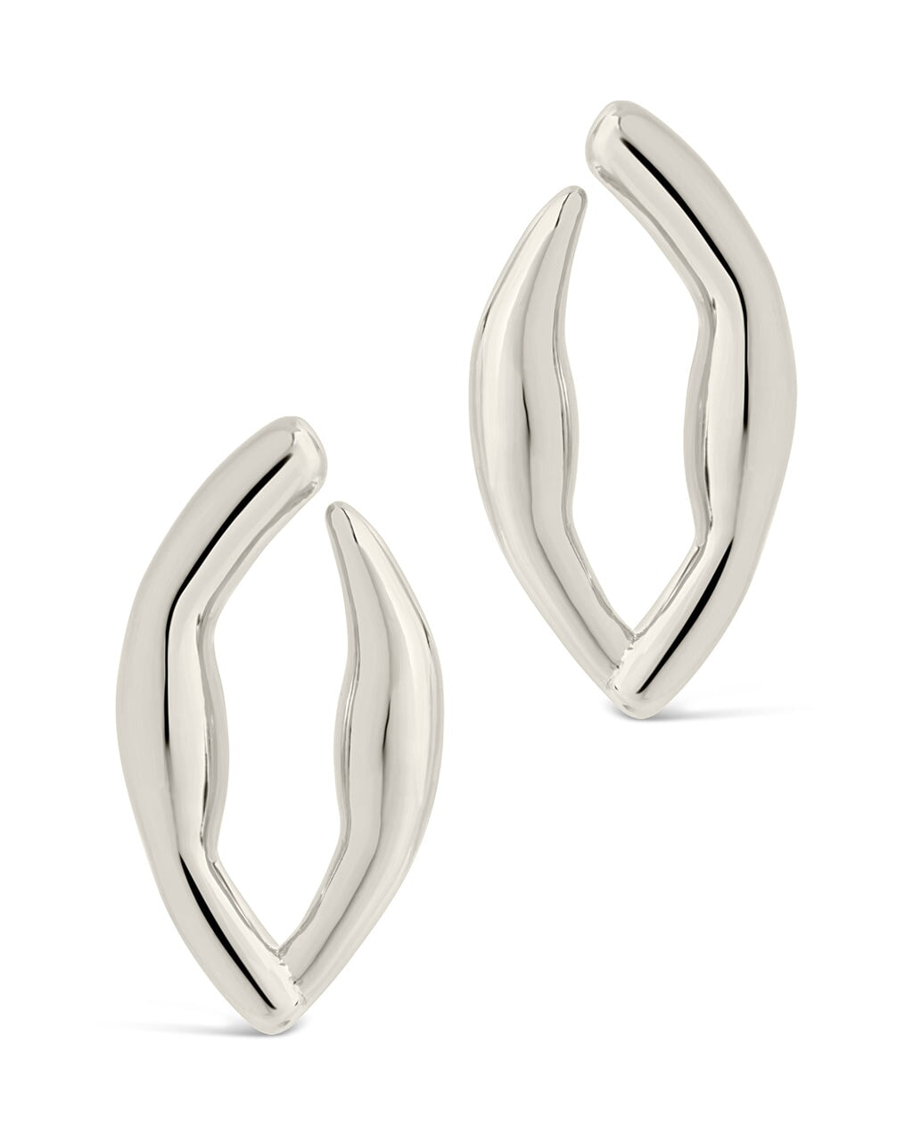 Sharee Contoured Stud Earrings for Women - Hypoallergenic Stainless Steel Fashion Jewelry - Perfect for Everyday Wear, Parties & Gifts