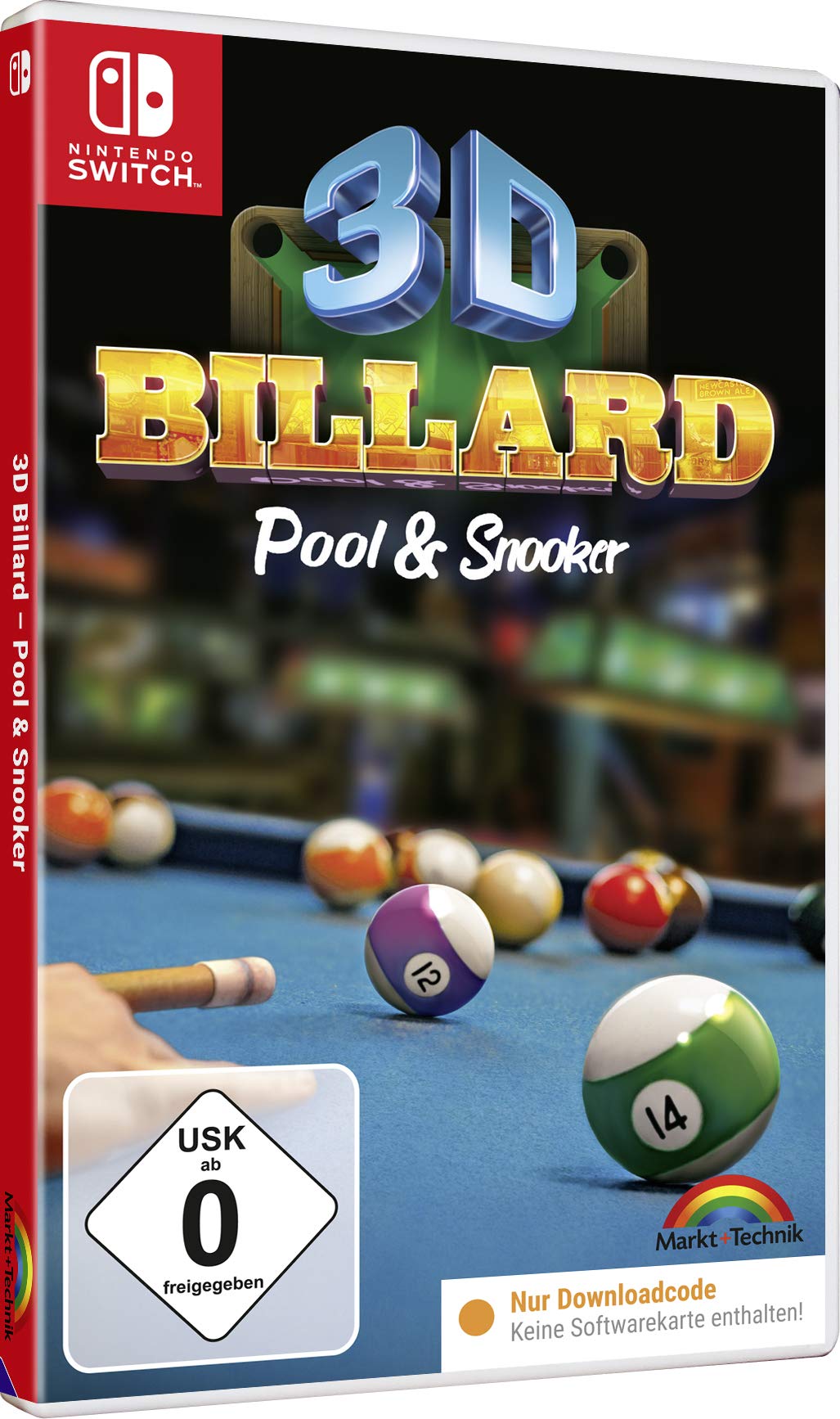 3D Billiard Pool & Snooker Game for Nintendo Switch - Realistic Sports Simulation for Home Entertainment & Party Fun