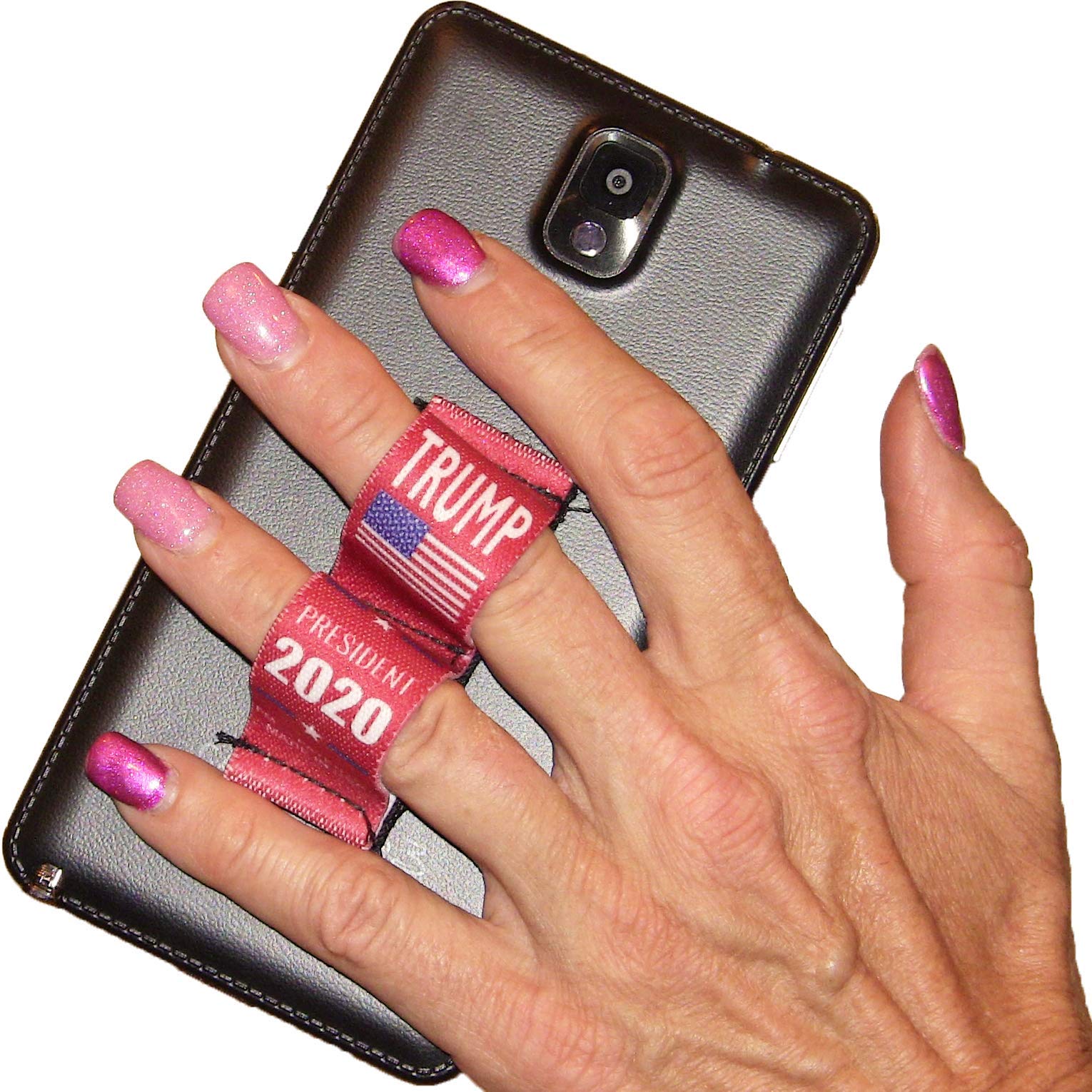 2-Loop Phone Grip - Universal Fit for Most Devices - Donald Trump 2020 Red - Perfect for Campaign Support & Everyday Use