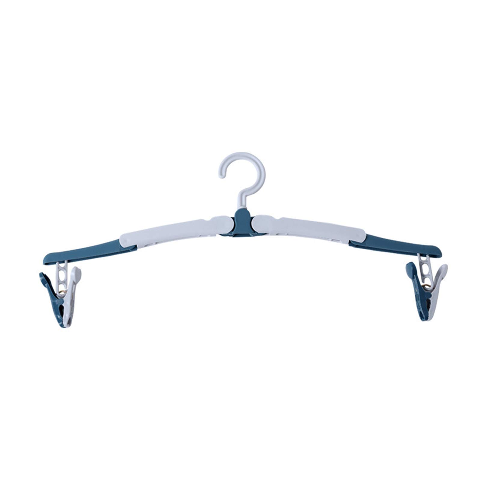 Foldable Travel Clothes Hanger - 360° Rotatable Non-Slip Hanger for Dorm, Home & Suitcase (2-Pack, Blue) | Space Saving Closet Organizer for Students & Business Trips
