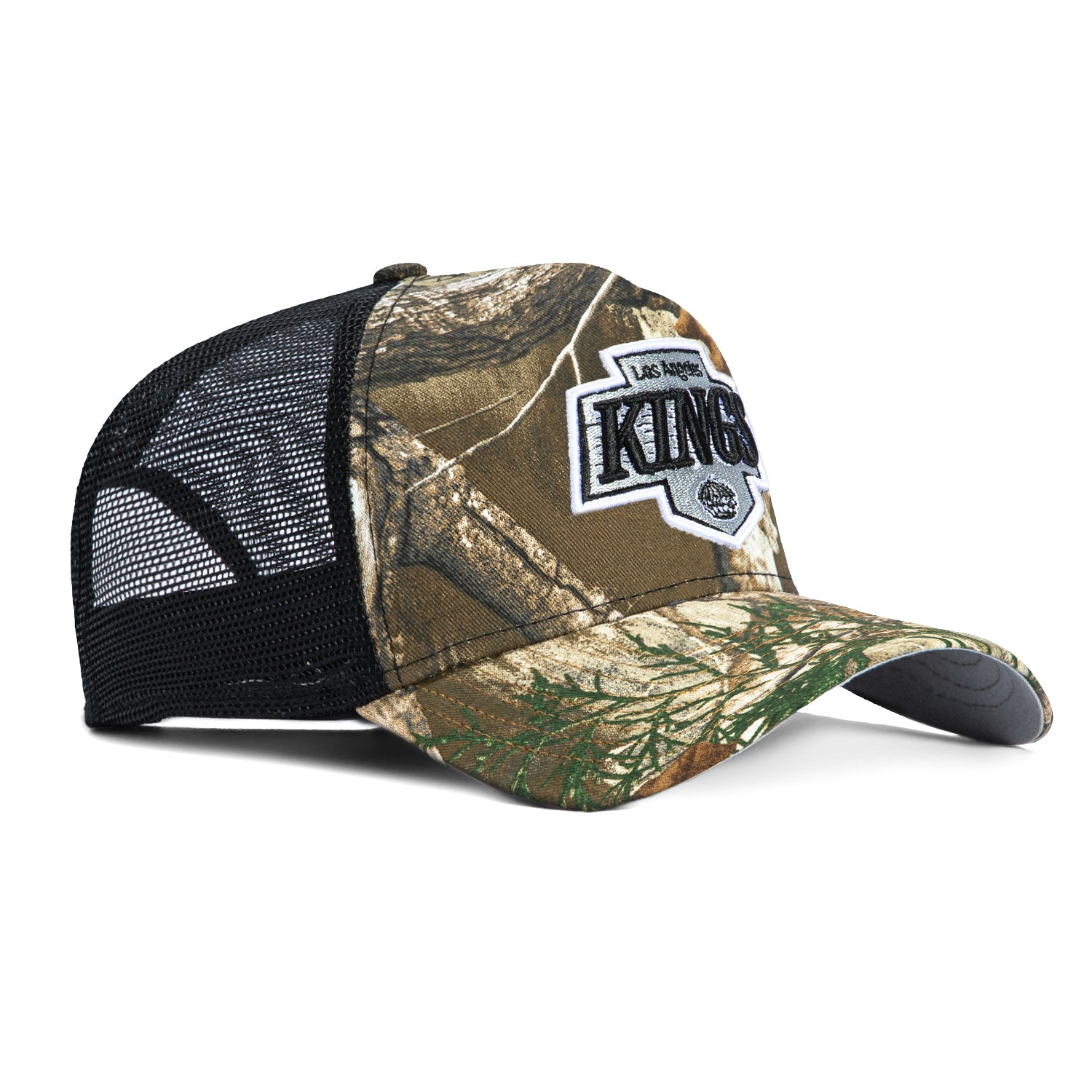 New Era 9Forty A-Frame Los Angeles Kings Snapback Trucker Hat - Realtree Camo & Black | Adjustable Baseball Cap for Men & Women | Perfect for Sports Fans, Outdoor Activities & Casual Wear