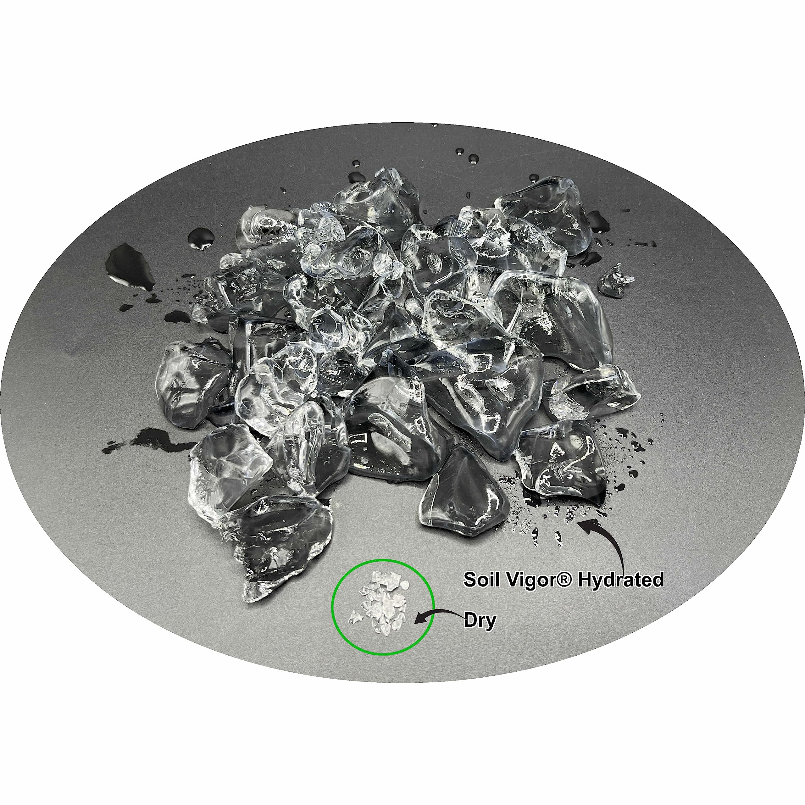 Super Absorbent Potassium Polyacrylate Water Crystals for Plants - Lasts 7 Years in Soil (10 Pack) - Perfect for Garden Water Retention & Drought-Resistant Landscaping