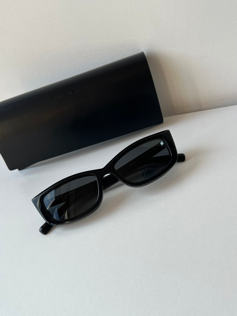 Saint Laurent SL658 Black Polarized Sunglasses for Women - UV Protection, Luxury Fashion Shades for Outdoor, Beach & Driving