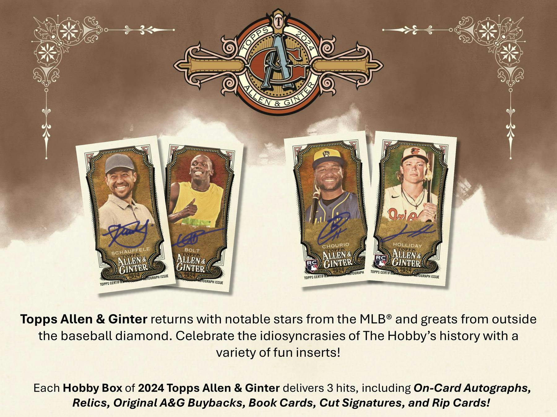 2024 Topps Allen & Ginter Baseball Trading Cards Hobby Pack - Collectible Sports Cards for Baseball Fans & Card Collectors - Perfect for Trading, Collecting & Displaying
