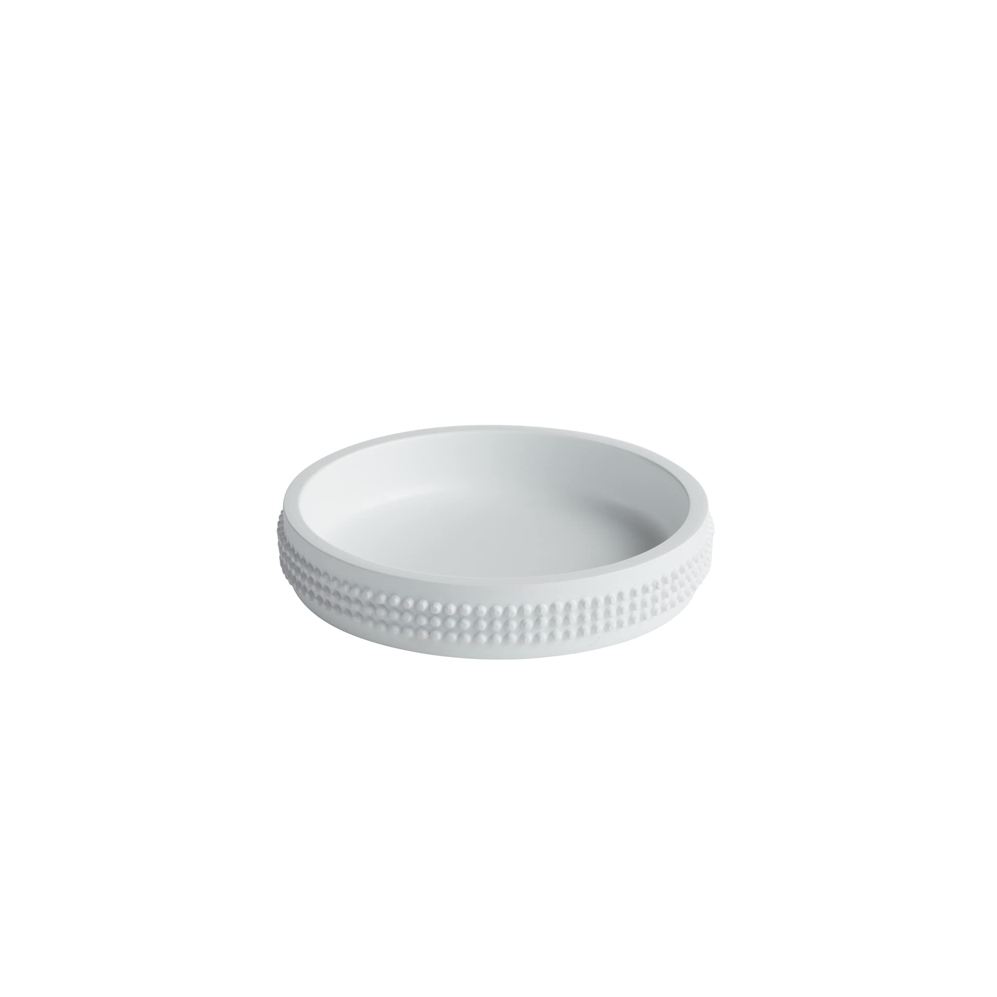 White Milano Soap Dish for Bathroom & Shower