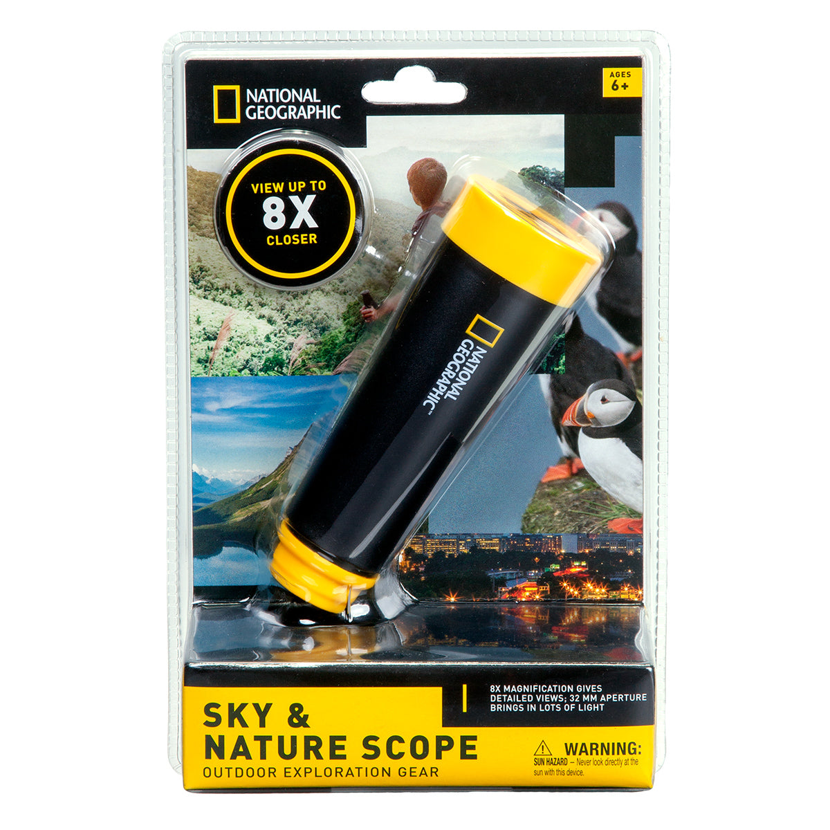 National Geographic 8x32 Binoculars for Adults - Compact & Lightweight for Bird Watching, Hiking, Travel & Stargazing - High Resolution Optics for Nature Exploration & Outdoor Adventures