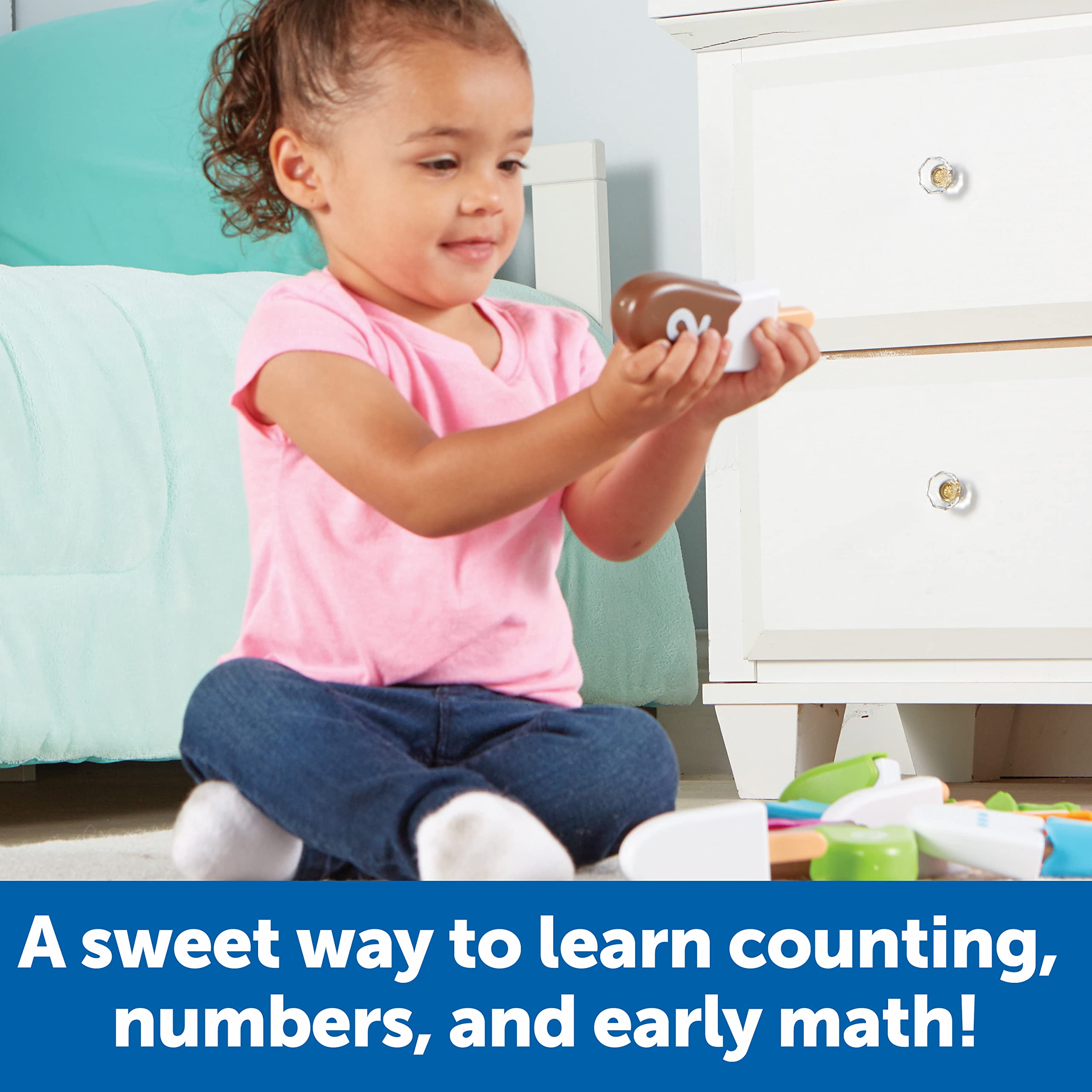 Learning Resources Smart Snacks Number Pops - 20 Piece Counting & Matching Toddler Toys for Ages 2+, Preschool Math Games, Fine Motor Skills Development, Number Recognition for Kids - Perfect for Homeschooling & Classroom Learning Activities