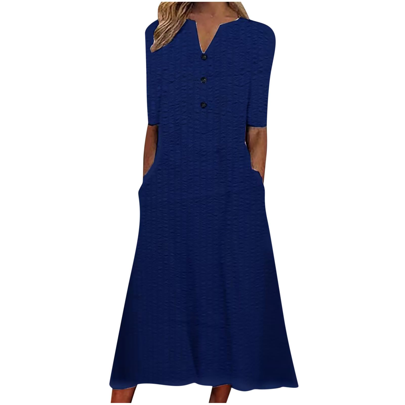 Boho Dresses for Women 2024 - Floral Summer Maxi Dresses with Pockets, Plus Size Casual T-Shirt Dresses | Perfect for Beach Vacations, Music Festivals & Everyday Boho Chic Style