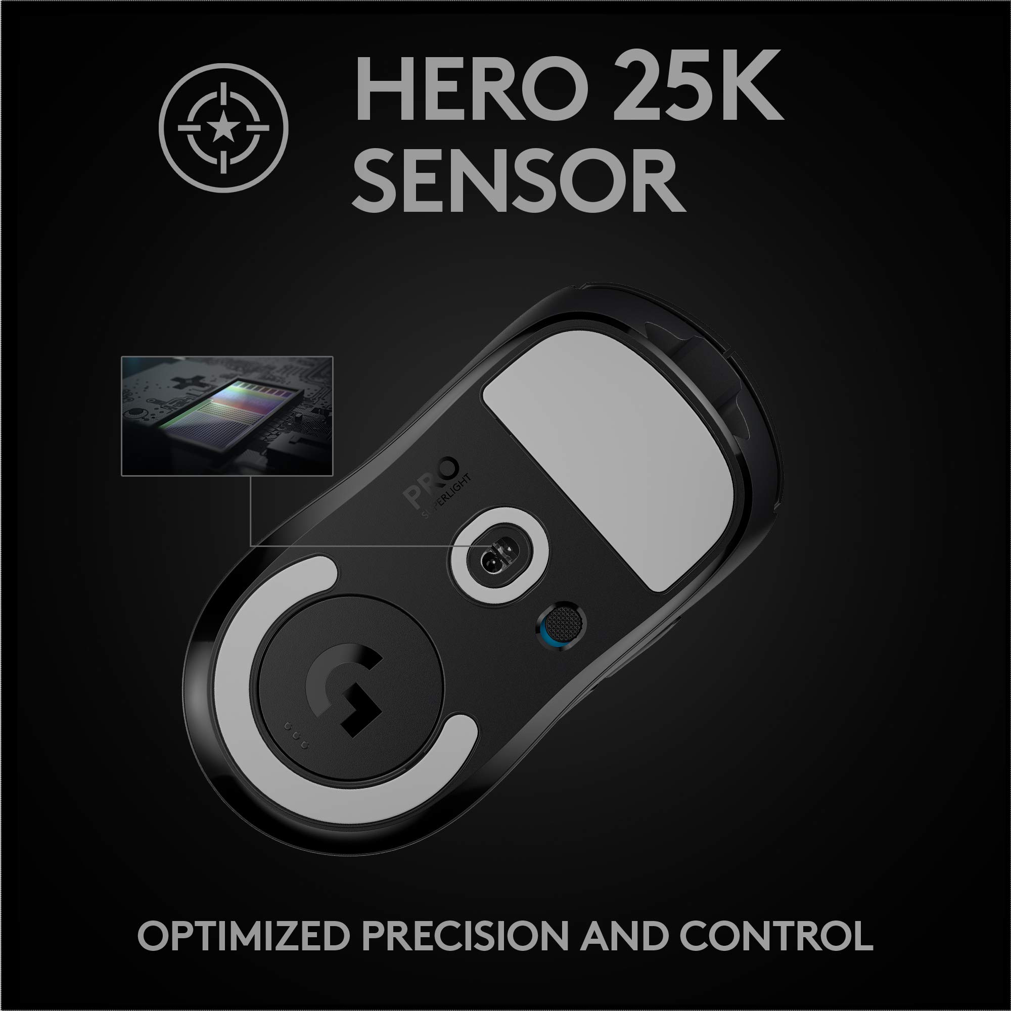 Logitech G PRO X Wireless Lightspeed Gaming Headset & PRO X SUPERLIGHT Wireless Gaming Mouse - Ultra-Lightweight Design, HERO 25K Sensor, 25600 DPI, 5 Programmable Buttons (Black) - Perfect for Competitive Esports, FPS Gaming & Streaming