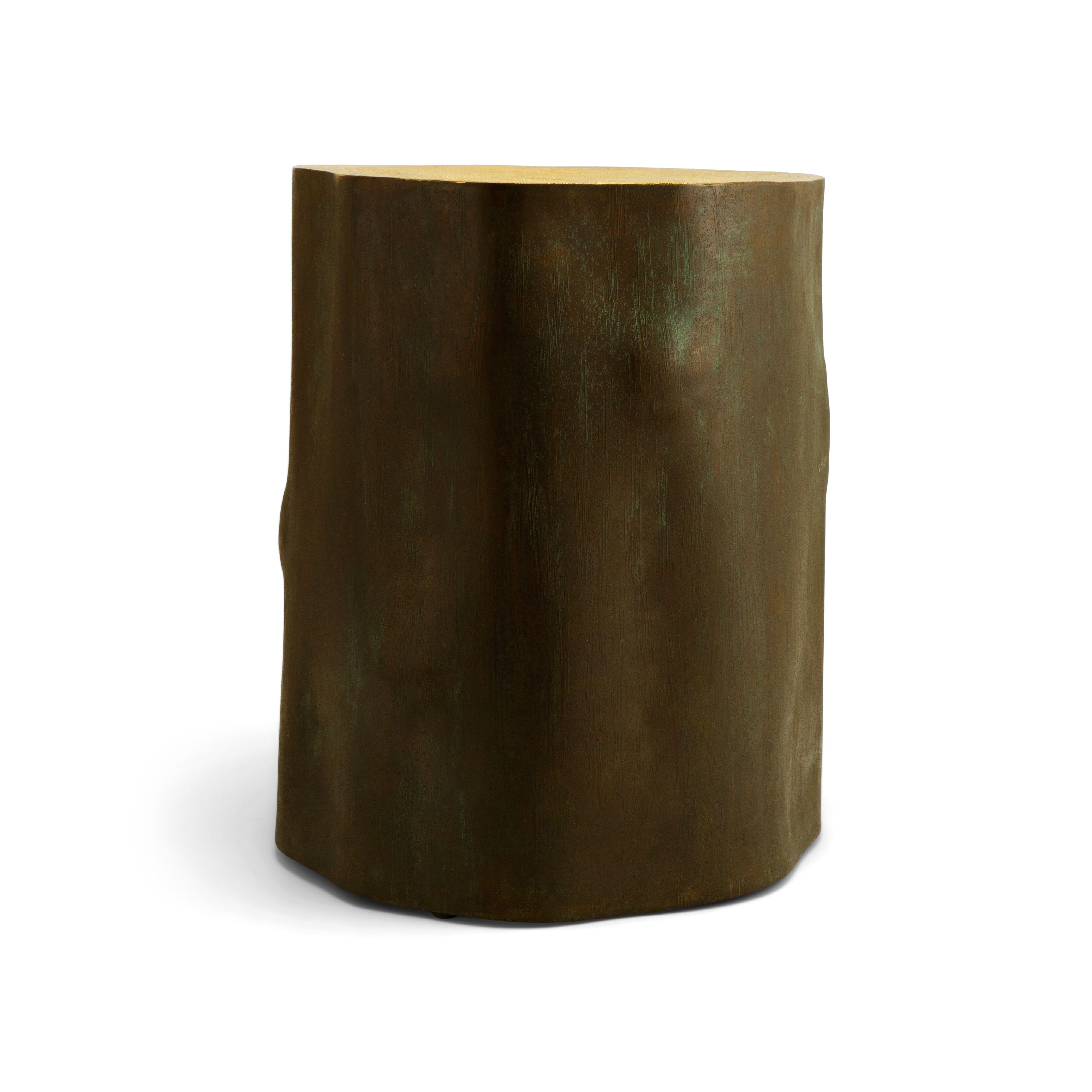 Handcrafted Wooden Etched Stool - Unique Boho Home Decor Accent Piece for Living Room, Bedroom or Patio