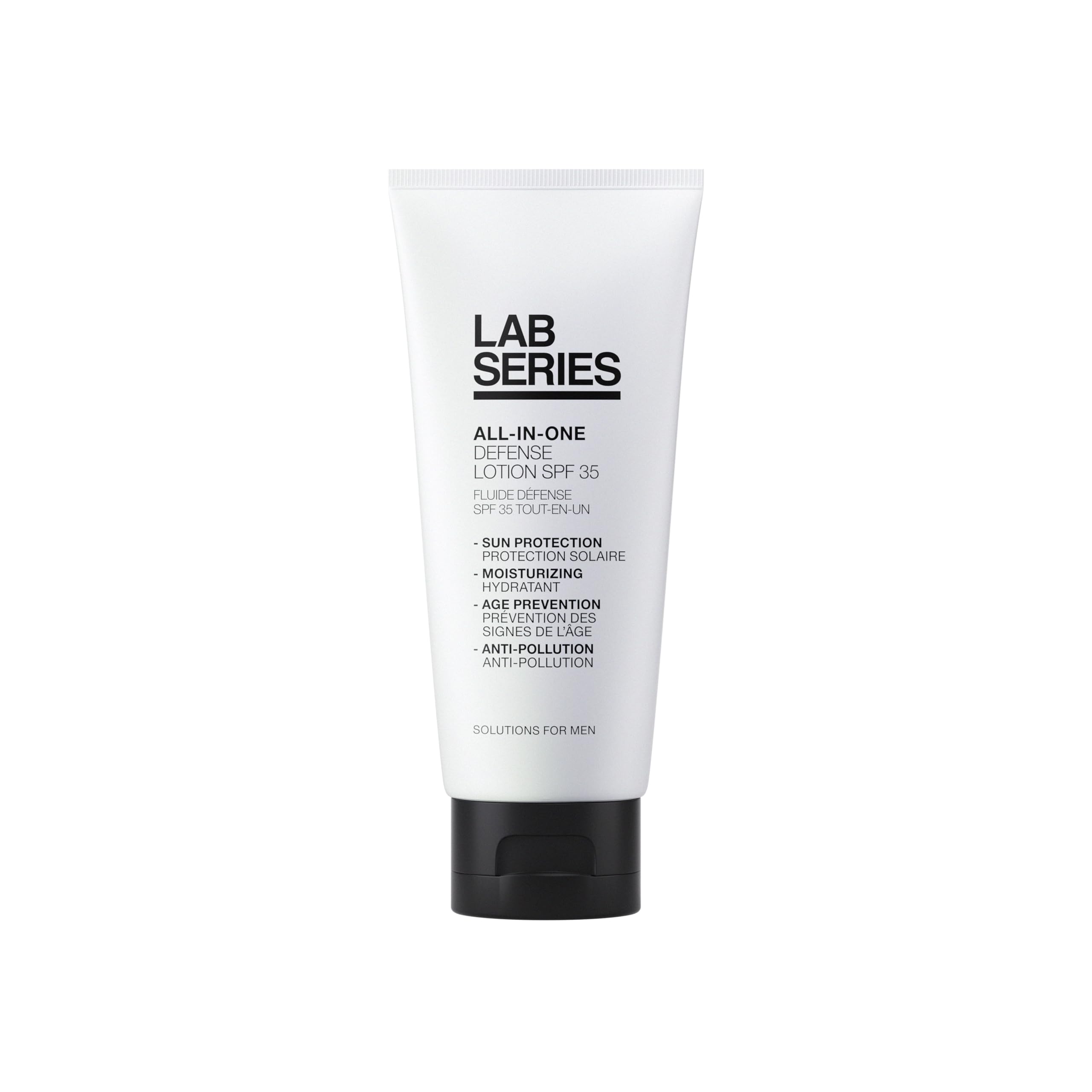 Lab Series All-In-One Defense Face Lotion SPF 35 for Men - Daily Moisturizer with Sunscreen, Oil-Free & Non-Greasy Formula, 3.4 Fl Oz - Perfect for Work, Gym & Outdoor Activities