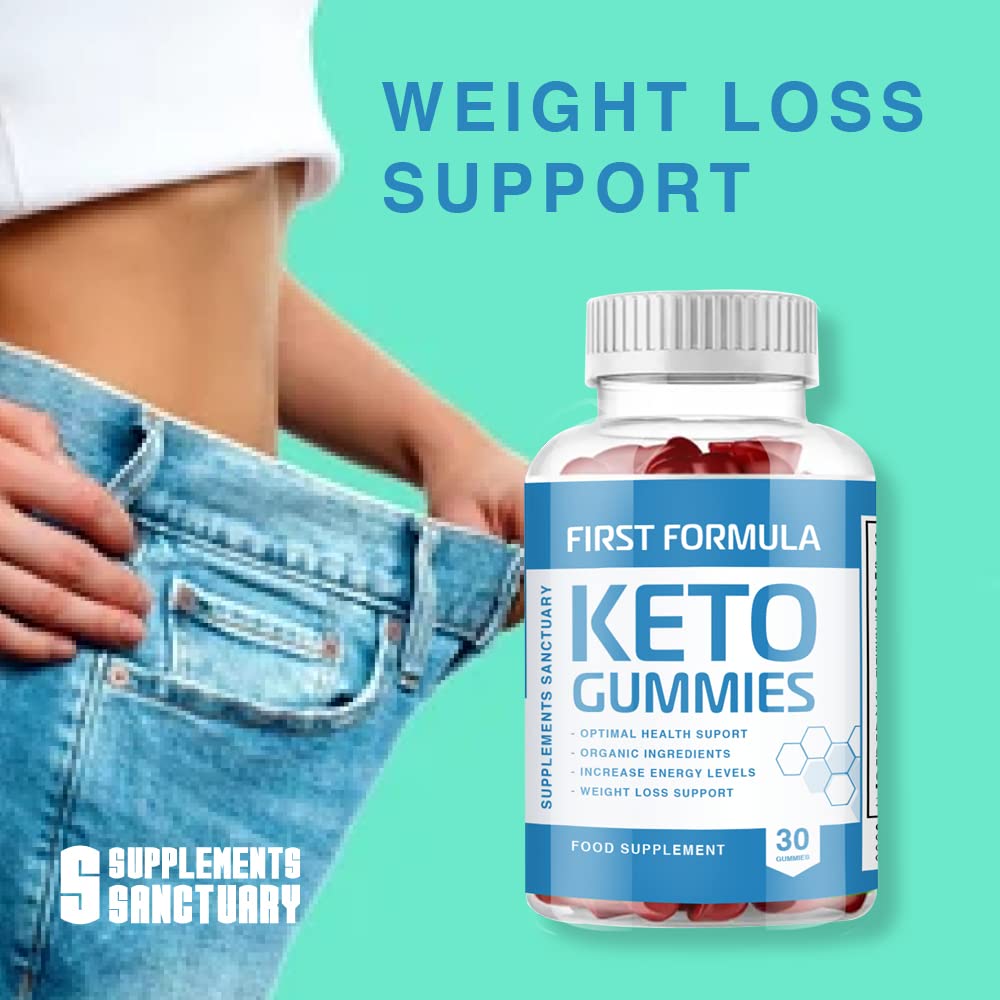 First Formula Keto Gummies Apple Flavor - 30 Count Keto Diet Supplement for Weight Loss & Energy Boost - Perfect for Low Carb Lifestyle & On-the-Go Snacking