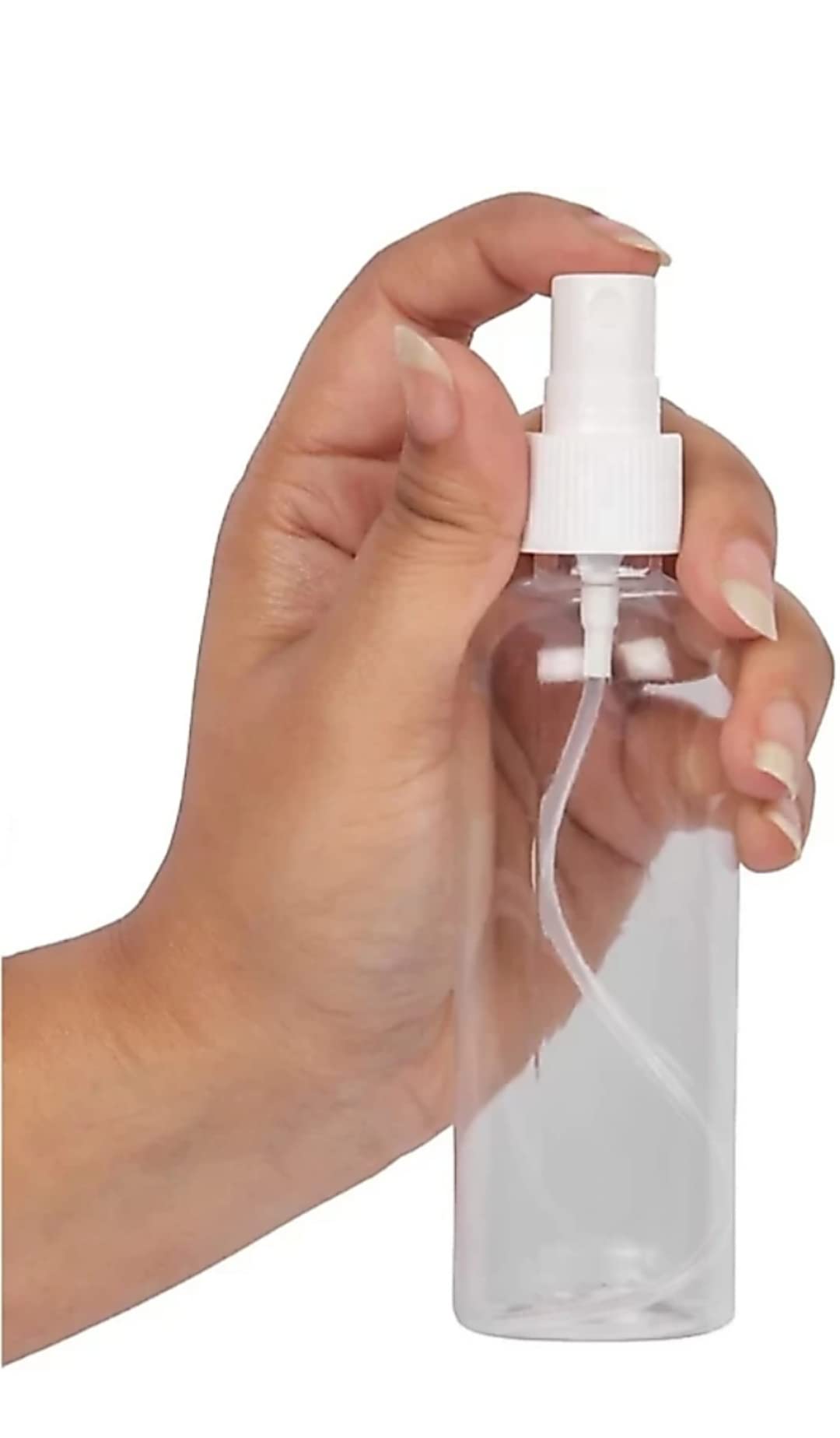 Truvik 5-Pack Reusable Refillable Clear Plastic Spray Bottles for Cleaning, Gardening, Hair Care & More - Empty Multipurpose Spray Bottles for Home, Office & DIY Projects
