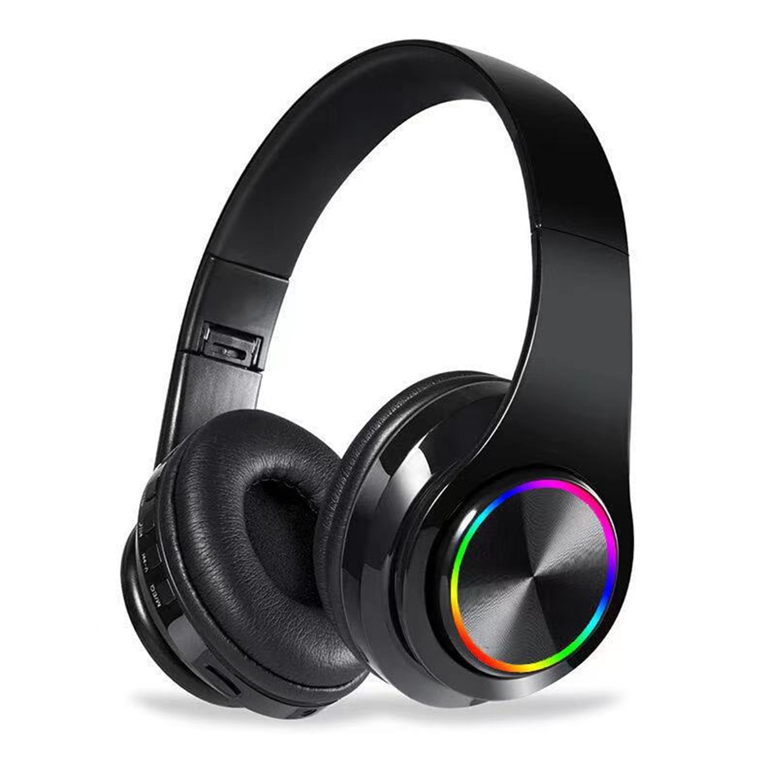 TFUFR Wireless Bluetooth Over-Ear Headphones with Noise Cancelling Mic, Foldable Lightweight Design for Online Classes, Work, Gaming & Travel - Perfect for Home Office, Commuting and Virtual Meetings