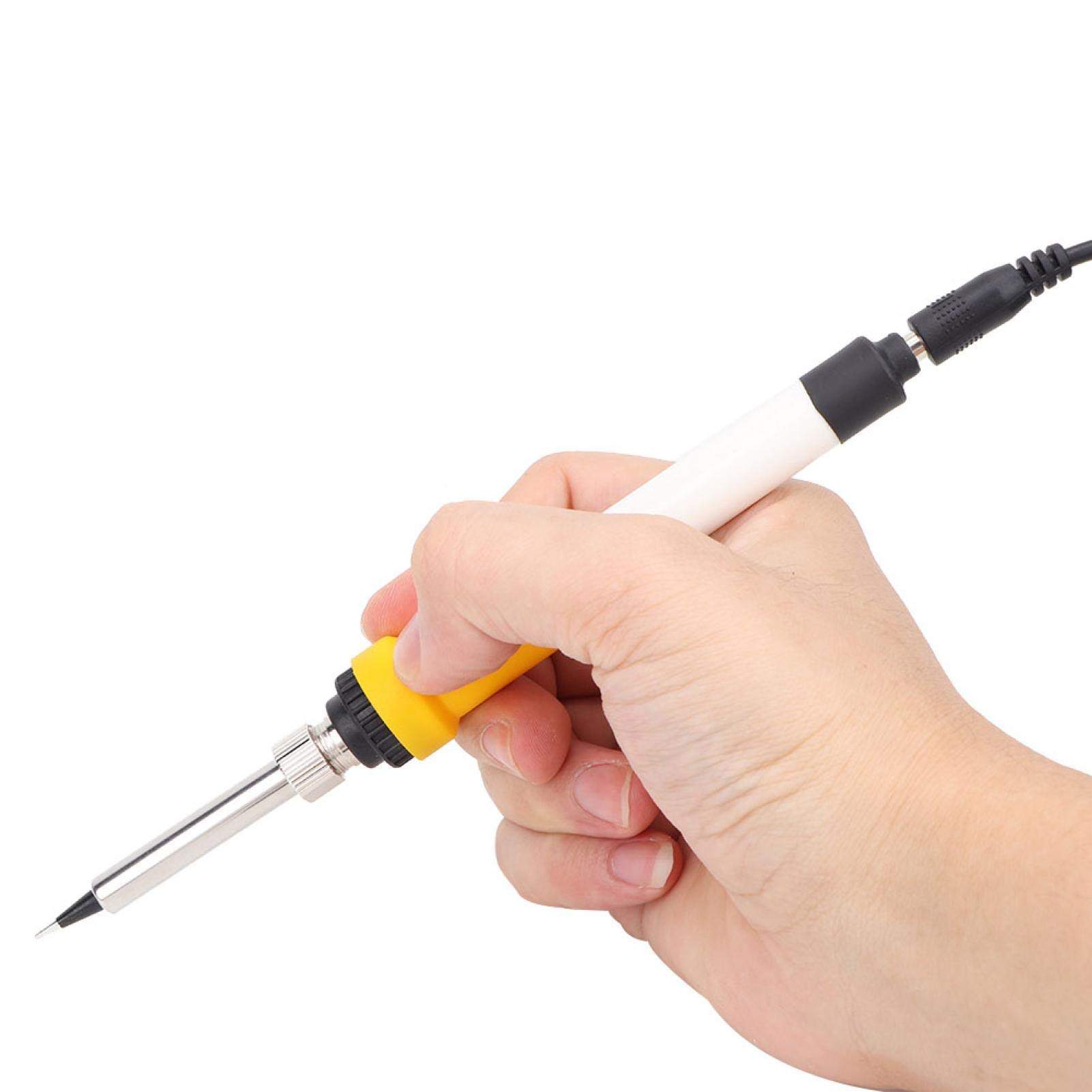 125W 12V 40W Portable Soldering Iron Kit with Crocodile Clips - Car Auto Repair, Electronics DIY, Home Appliance Fixing Tool for On-the-Go Repairs