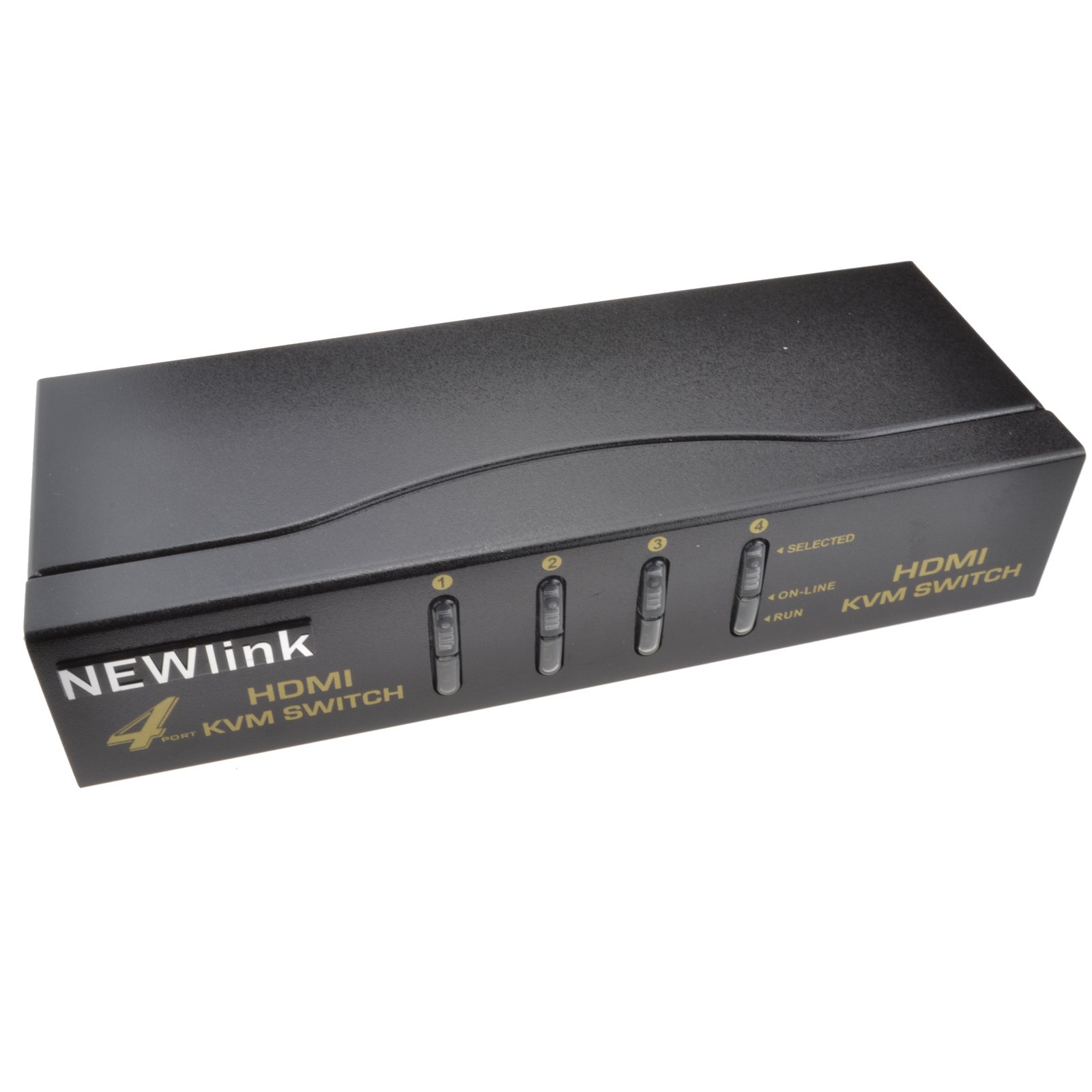kenable 4 Port USB HDMI KVM Switch - Control 4 PCs with 1 Keyboard & Mouse | Perfect for Home Office, Gaming Setup & Multi-Computer Workstations