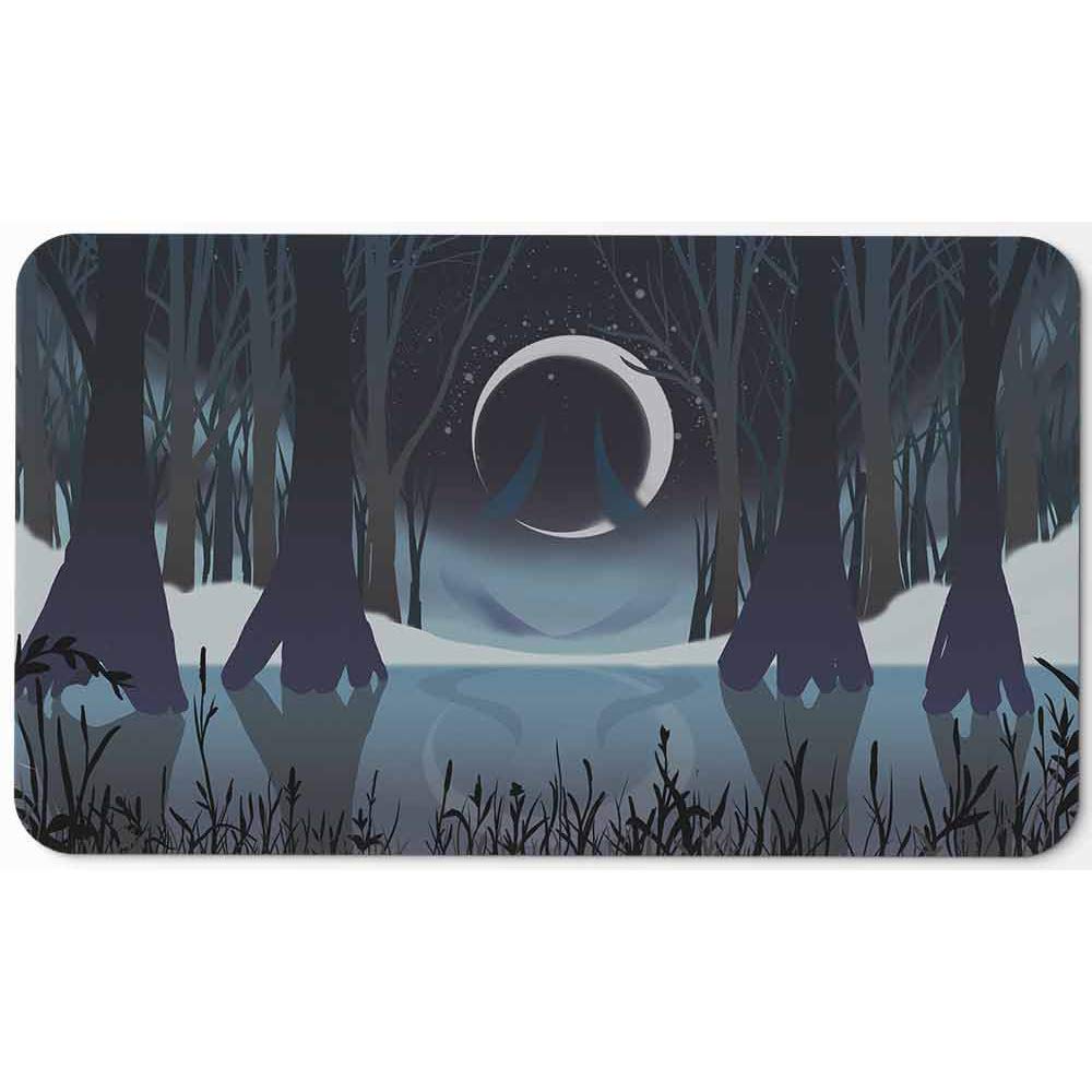 Paramint Swamp Mana Scenery Stitched MTG Playmat - Magic The Gathering Playmat for MTG, YuGiOh & TCG Games - Premium Original Art Gaming Mat Accessories - Perfect for Tournaments, Game Nights & Collectors