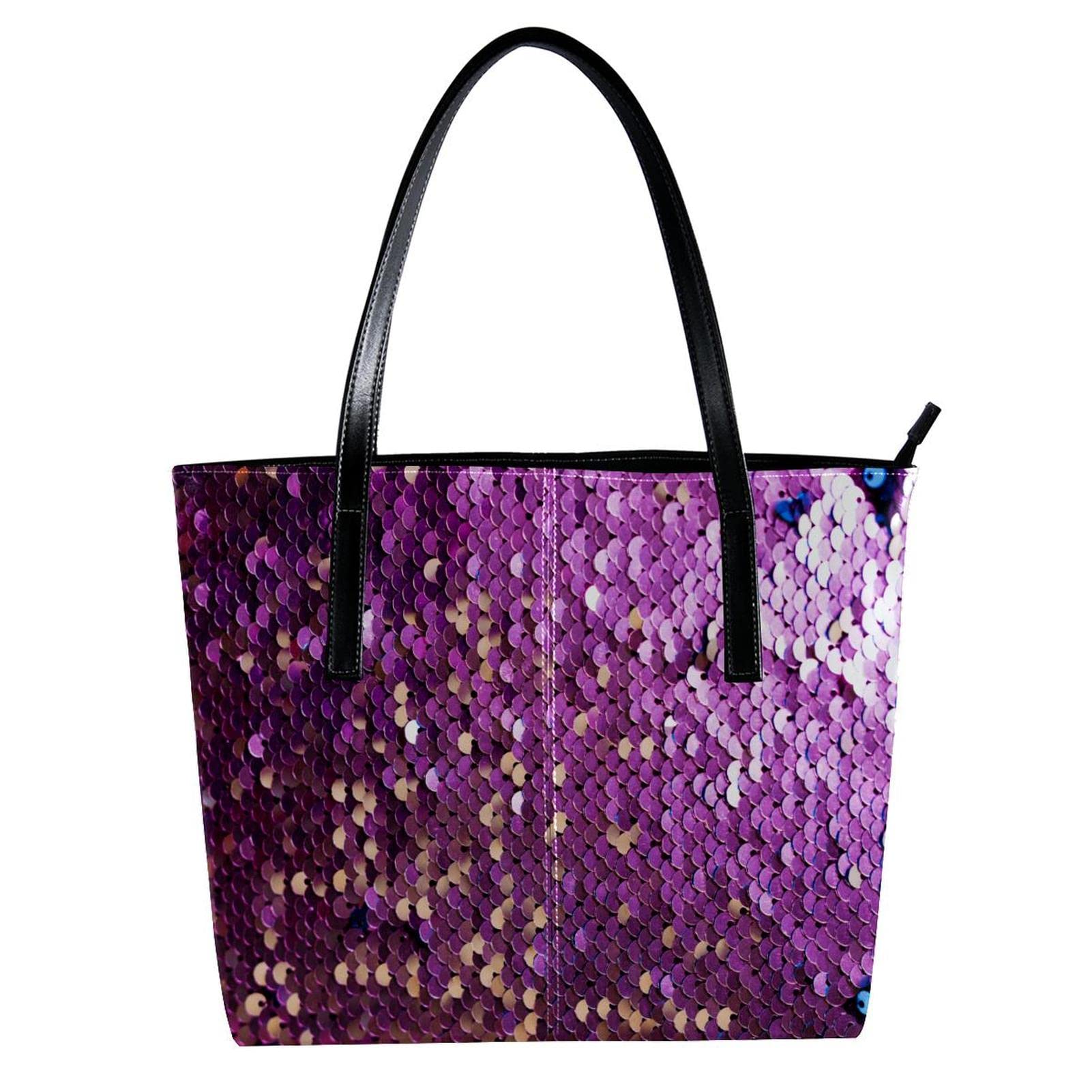 Stylish Large Leather Laptop Tote Bag - Lightweight Multicolor Retro Polka Dot Shoulder Bag for Women | Perfect for Work, Travel & Daily Commute