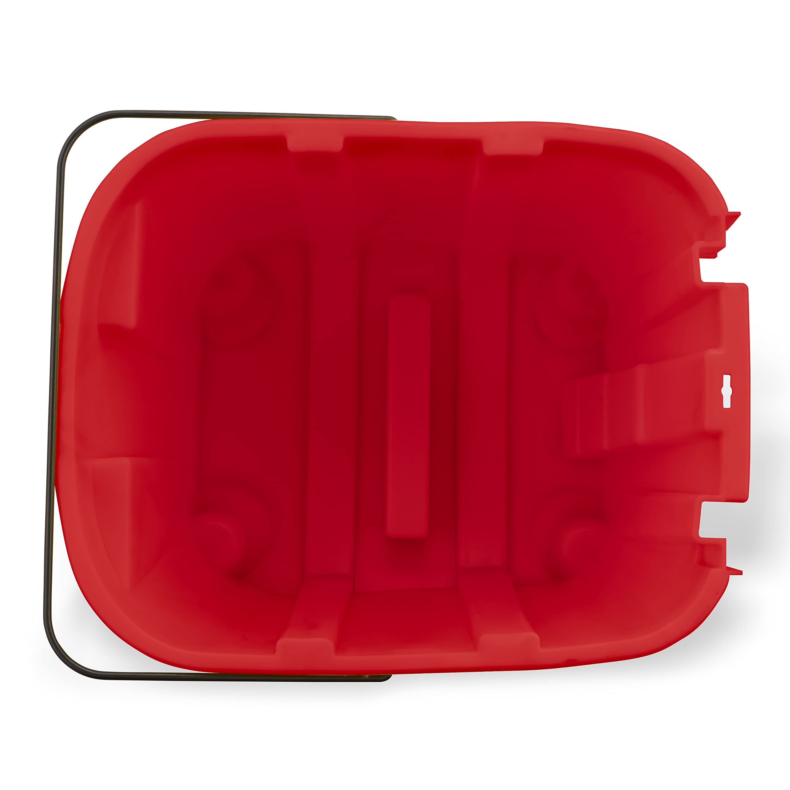 SPARTA 7690405 Omnifit 35-Quart Red Plastic Mop Bucket for Floor Cleaning - Heavy Duty Commercial & Home Use for Kitchen, Bathroom, and Hard Surface Cleaning