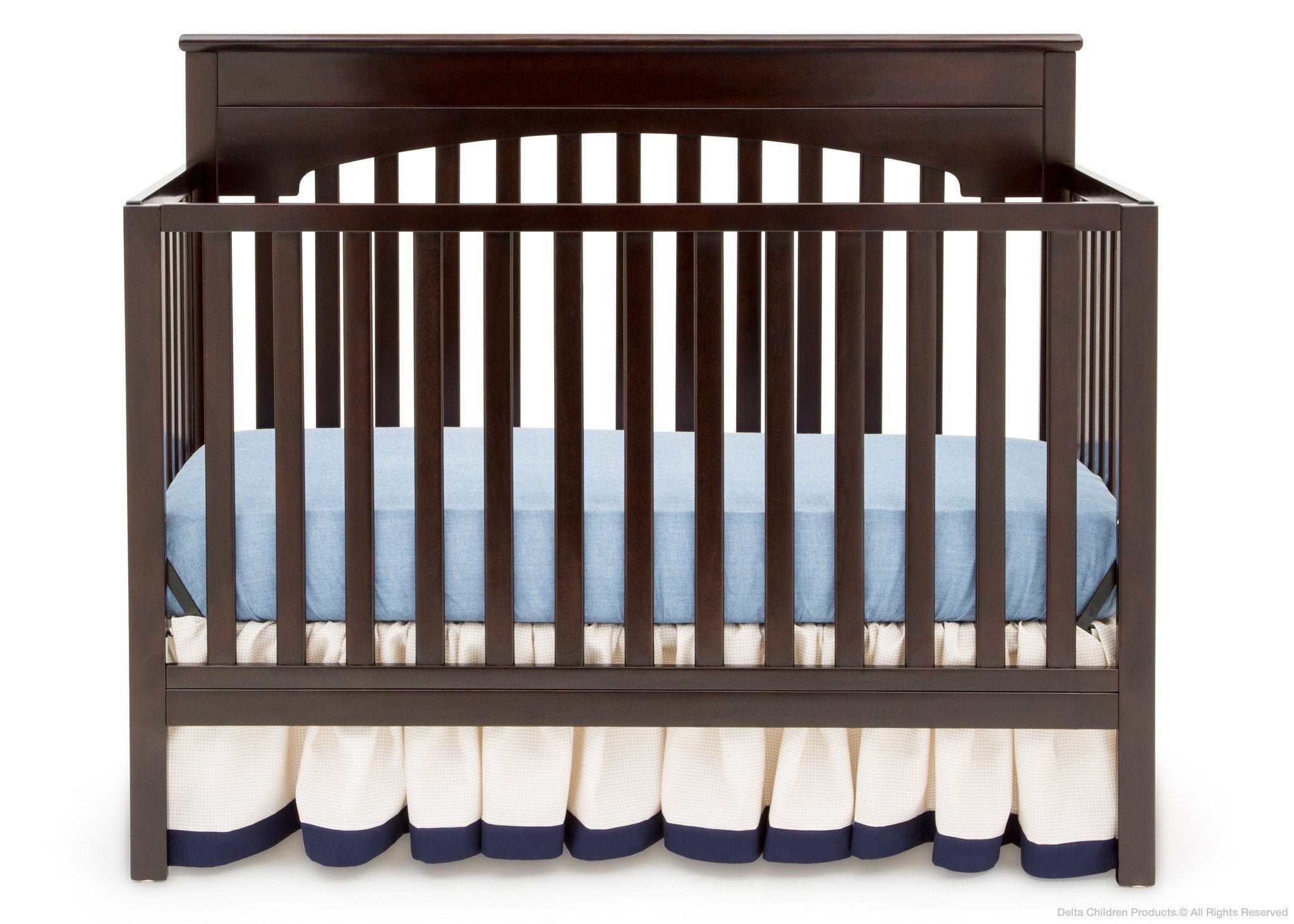 Layla 4-in-1 Convertible Baby Crib - Toddler Bed, Daybed & Full-Size Bed - Safe Nursery Furniture for Newborns & Kids - Perfect for Bedrooms, Daycare & Guest Rooms