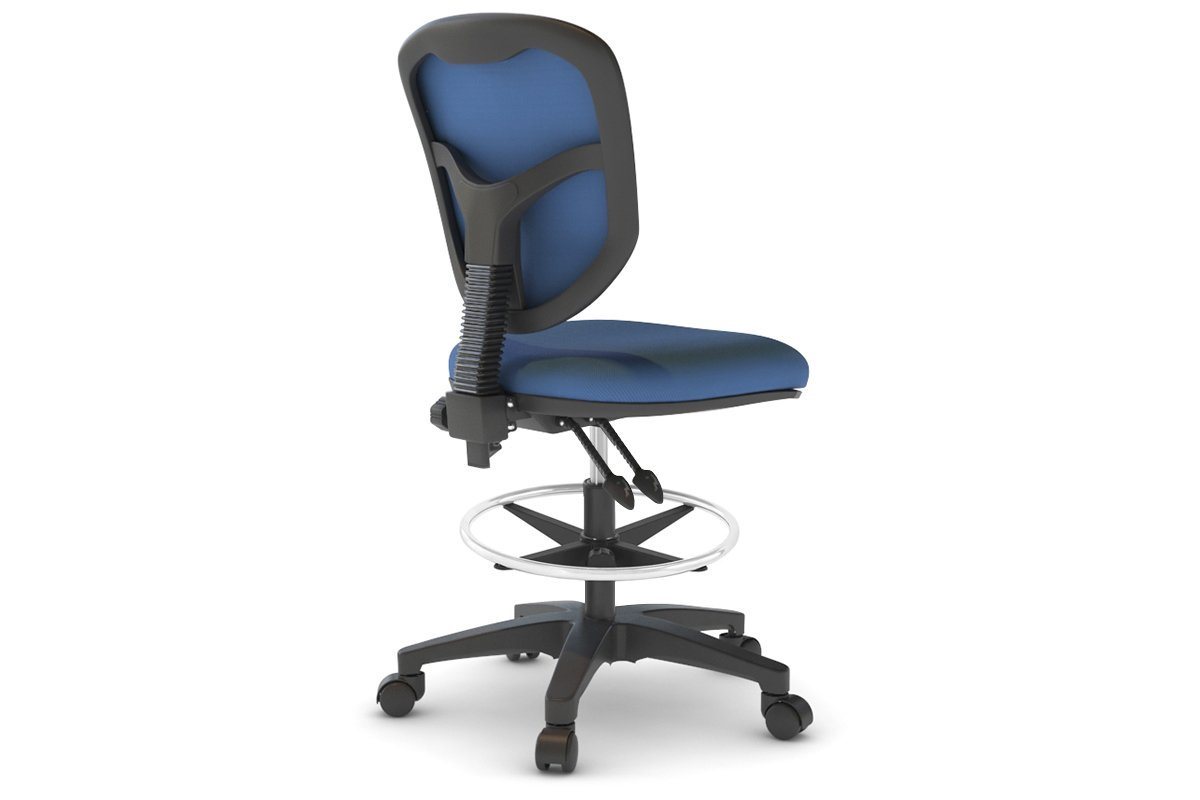 Ergonomic Fabric Drafting Chair with Adjustable Height & Lumbar Support - Comfortable Office & Home Desk Chair for Architects, Artists & Designers - Perfect for Long Hours of Drawing & Drafting Work