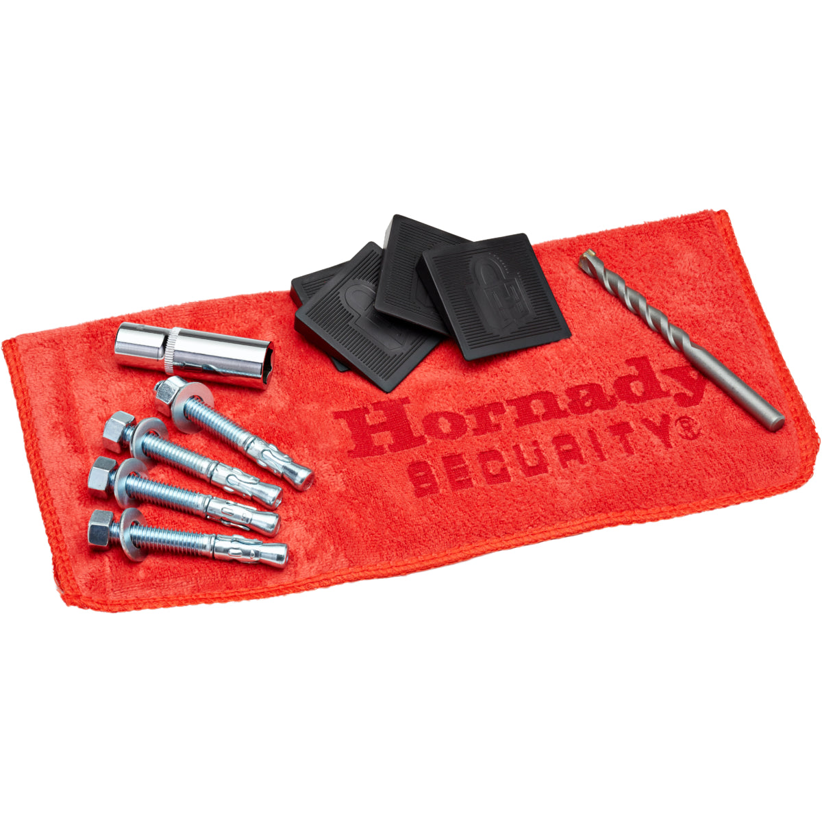 Hornady 95851 Premium Safe Anchoring Kit - Secure Firearm Storage Solution for Home, Office & Vehicle Safety