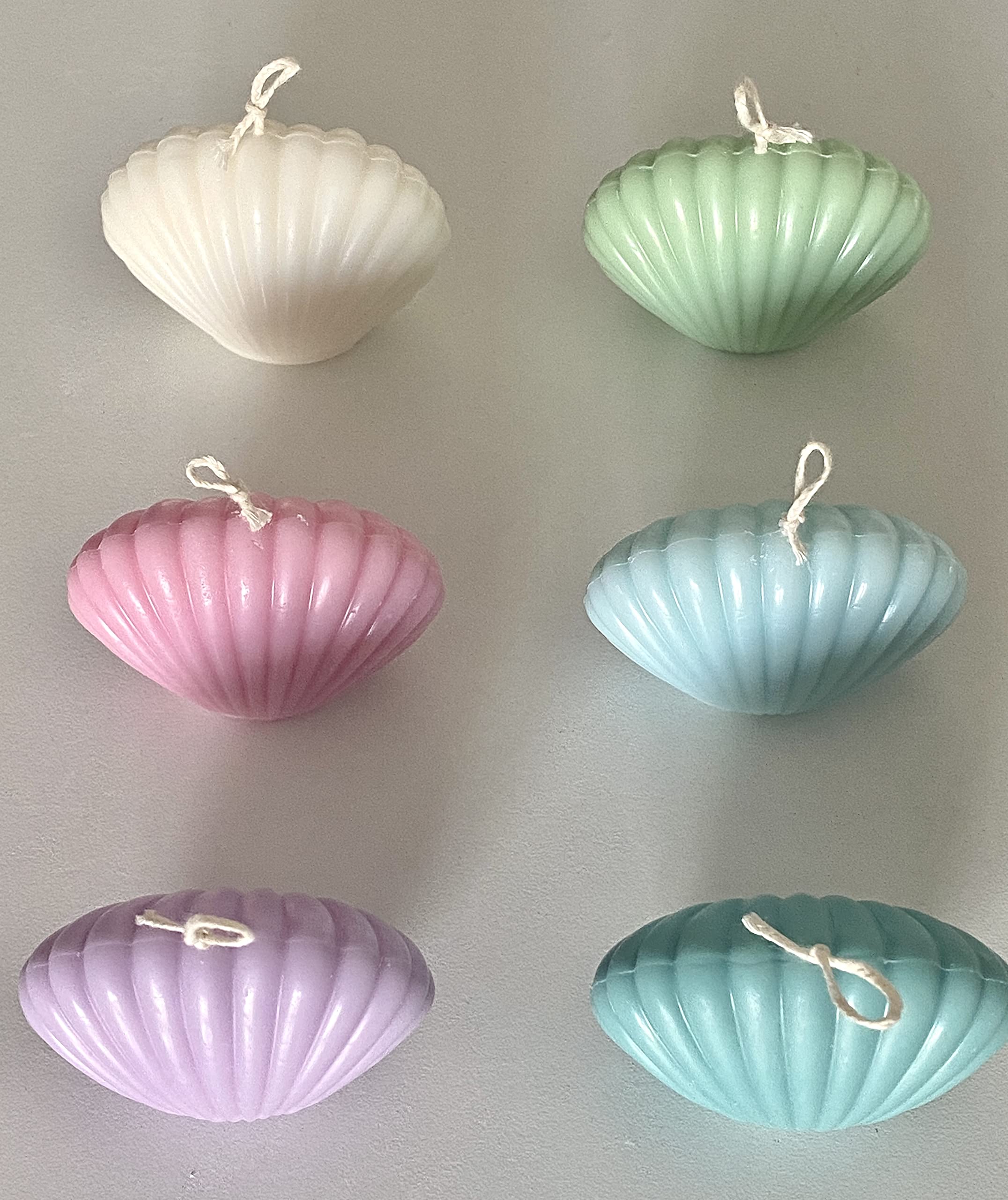 Natural Sea Shell Soy Wax Candle - Eco-Friendly Turquoise & Green Tea Scented Candles for Home Decor, Gifts, Halloween & Relaxation - Perfect for Beach Weddings, Spa Nights & Coastal-Themed Parties