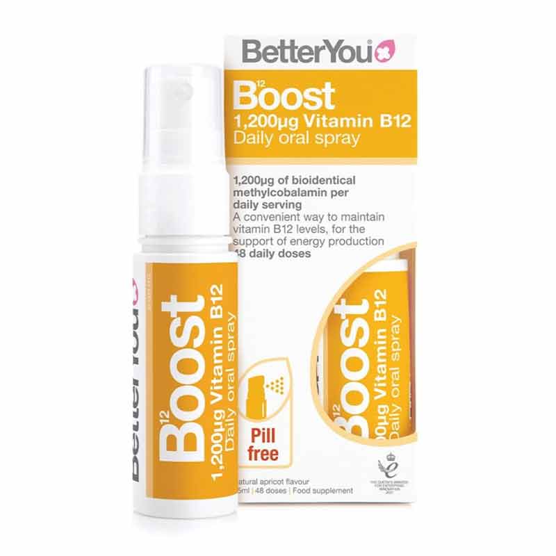 Better You B12 Boost Oral Spray - Fast-Acting Vitamin B12 Supplement for Energy & Immune Support - Great for Busy Professionals & Active Lifestyles