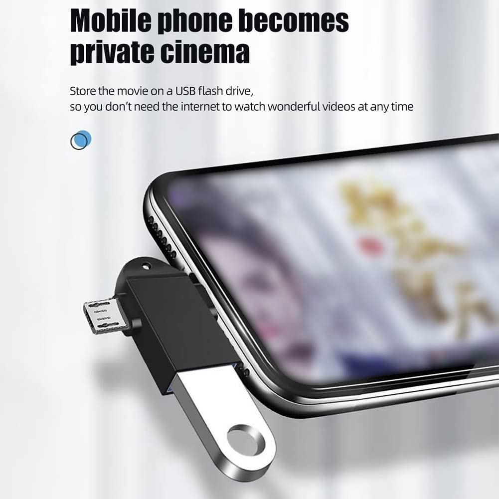 ColorfulLaVie 2-in-1 OTG Converter - USB 3.0 Female to Micro USB Male & USB-C Adapter - High-Speed Data Transfer for Smartphones, Tablets - Perfect for Charging, File Transfer, Mobile Gaming