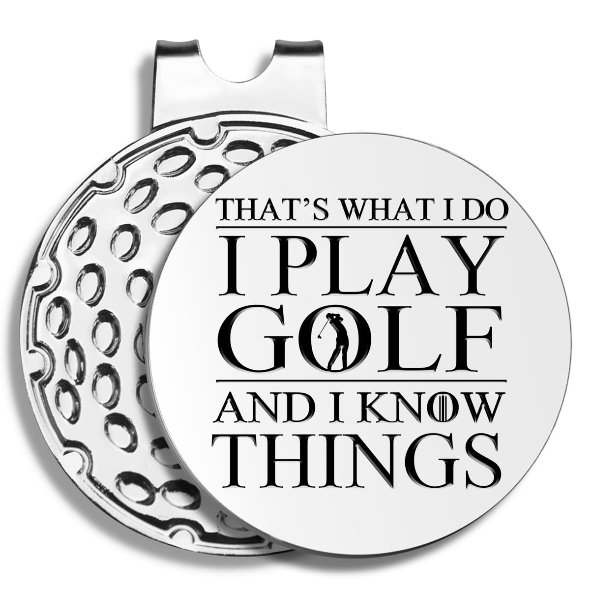 Funny Golf Ball Markers with Hat Clip - Unique Golf Gifts for Men, Dad, Husband & Grandpa - Perfect for Birthdays, Retirement & Golf Lovers - Great for Course Play & Golf Tournaments