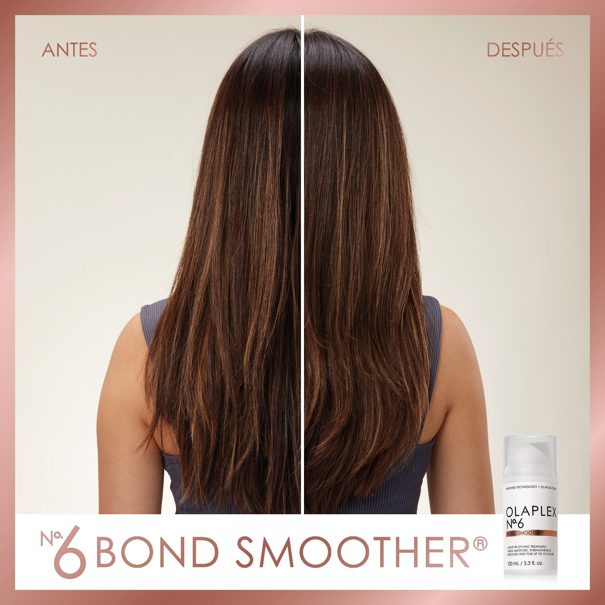 Olaplex No. 6 Bond Smoother - Repairing Leave-In Cream for Damaged Hair | Frizz Control & Heat Protection | Perfect for Daily Styling & Salon Treatments